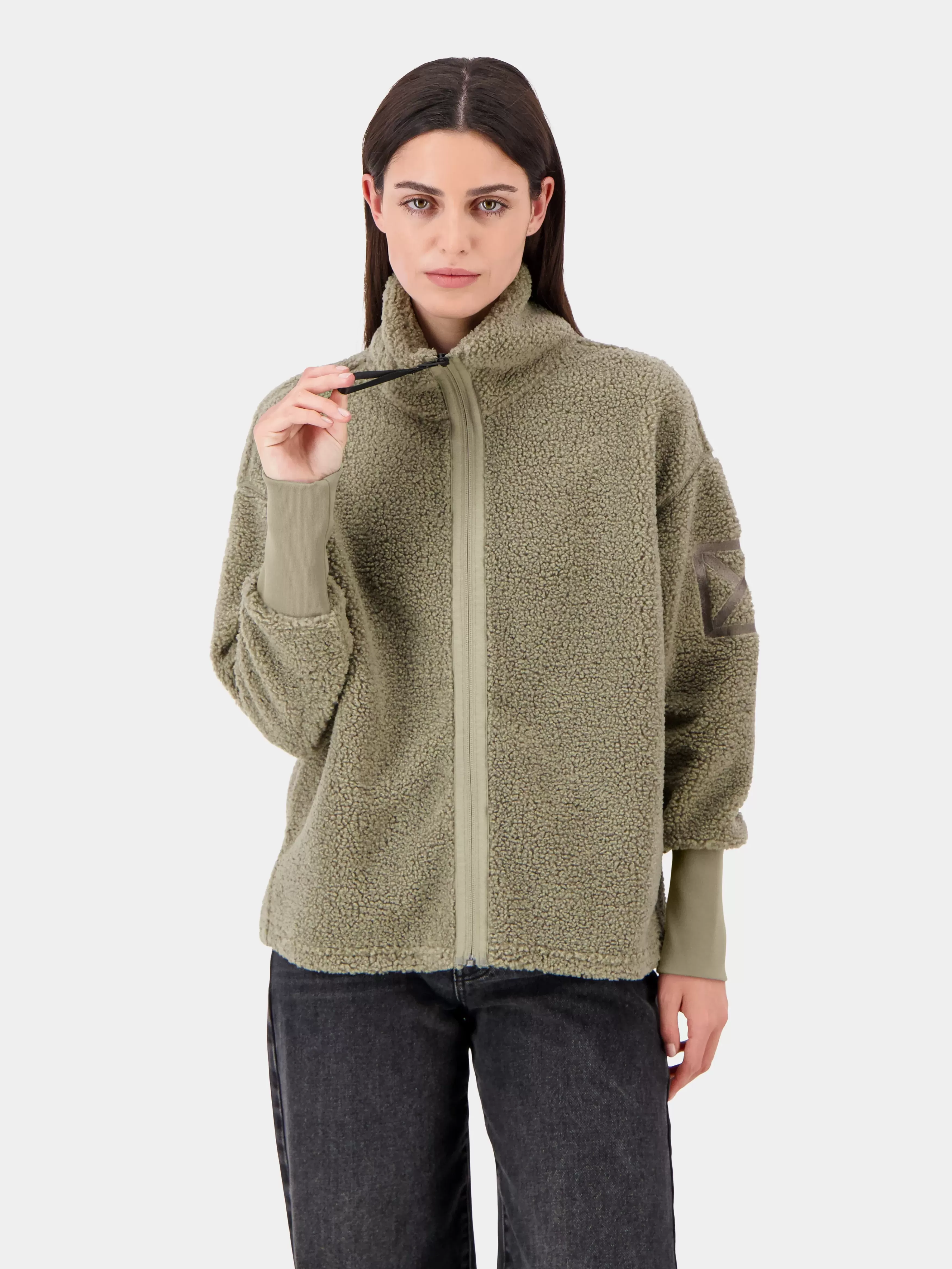 Fleece & Midlayers*Didriksons Alexa Full-Zip Mistel Green