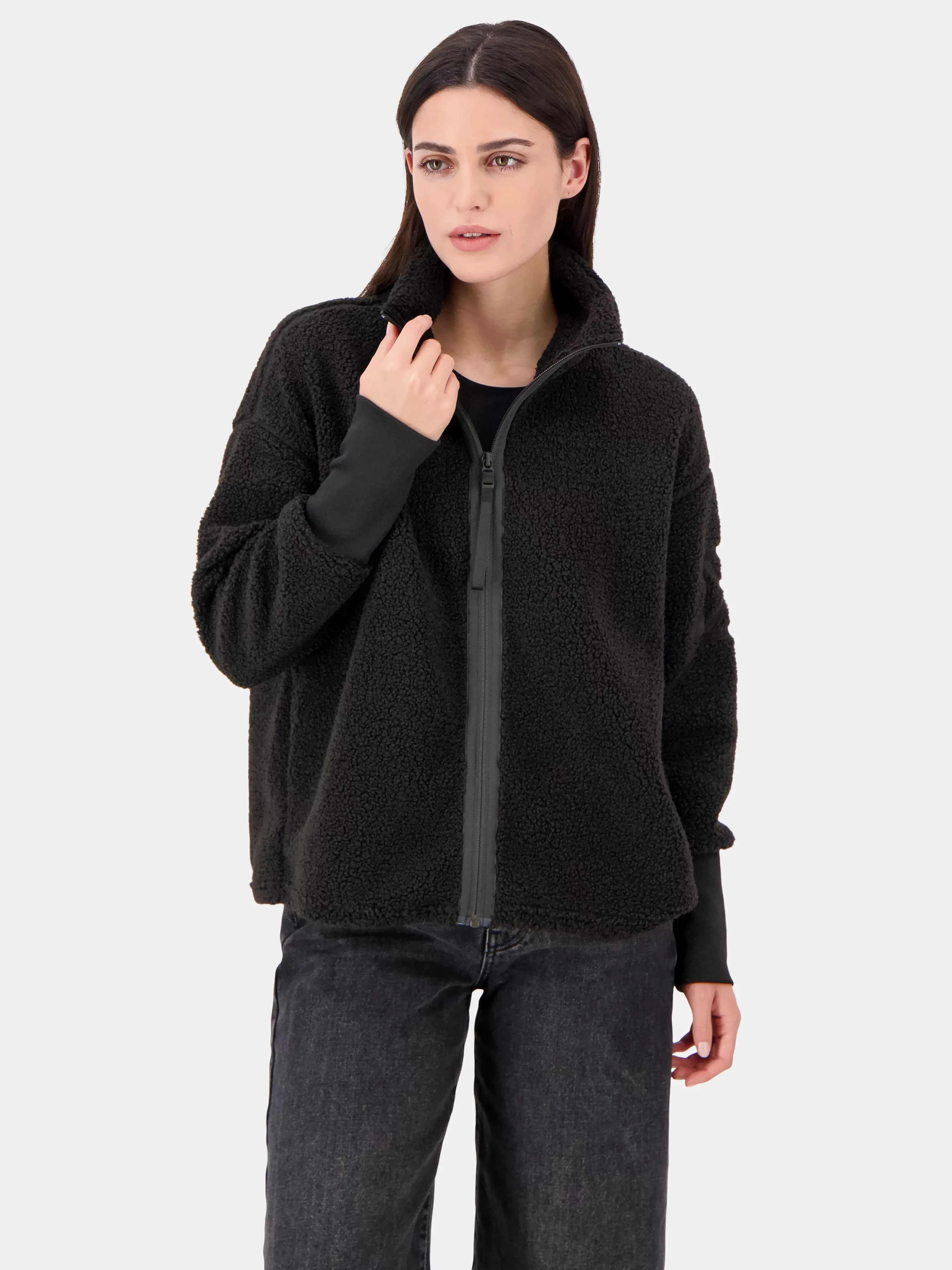 Fleece & Midlayers*Didriksons Alexa Full-Zip Black