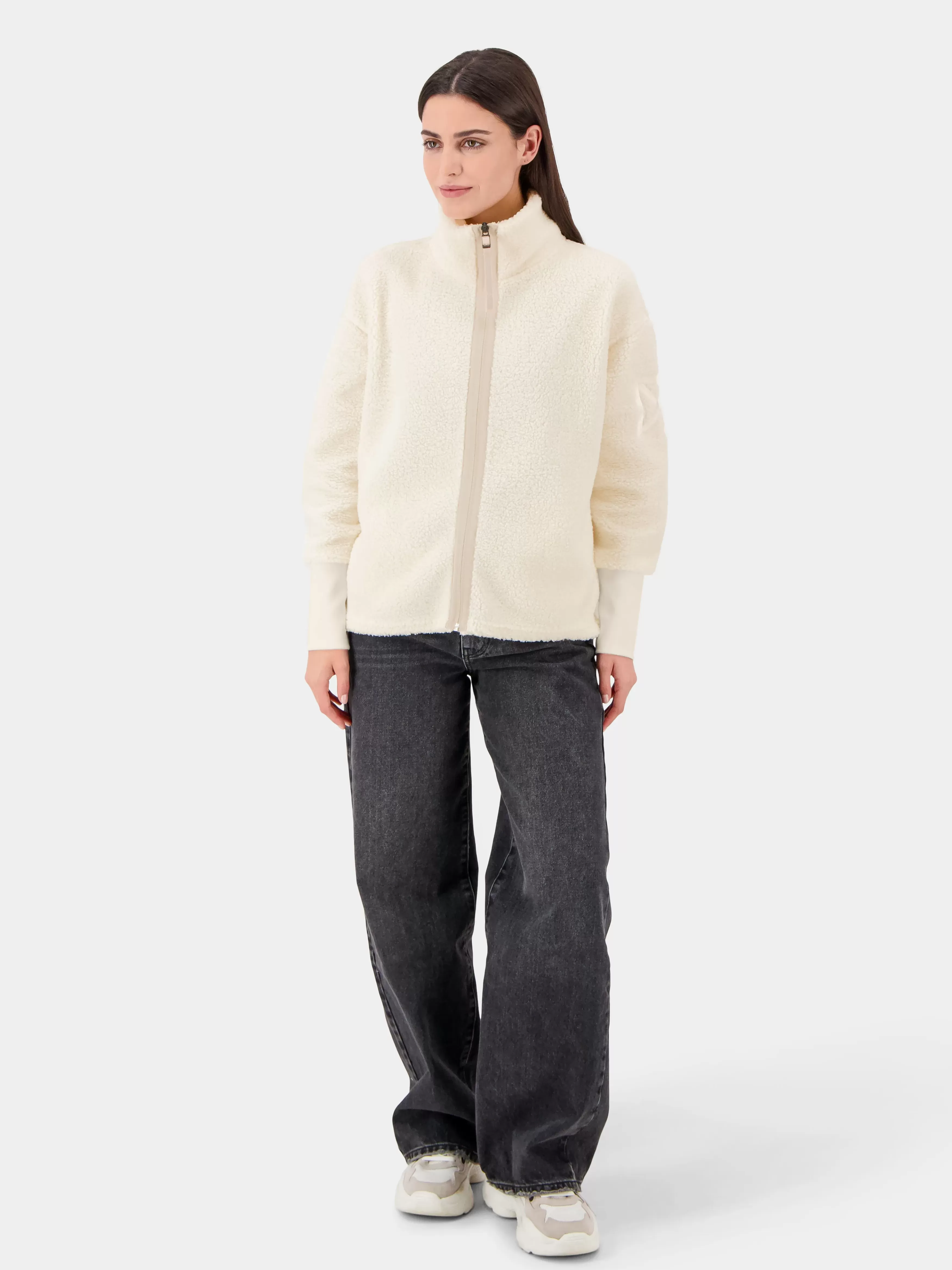 Fleece & Midlayers*Didriksons Alexa Full-Zip Cream White