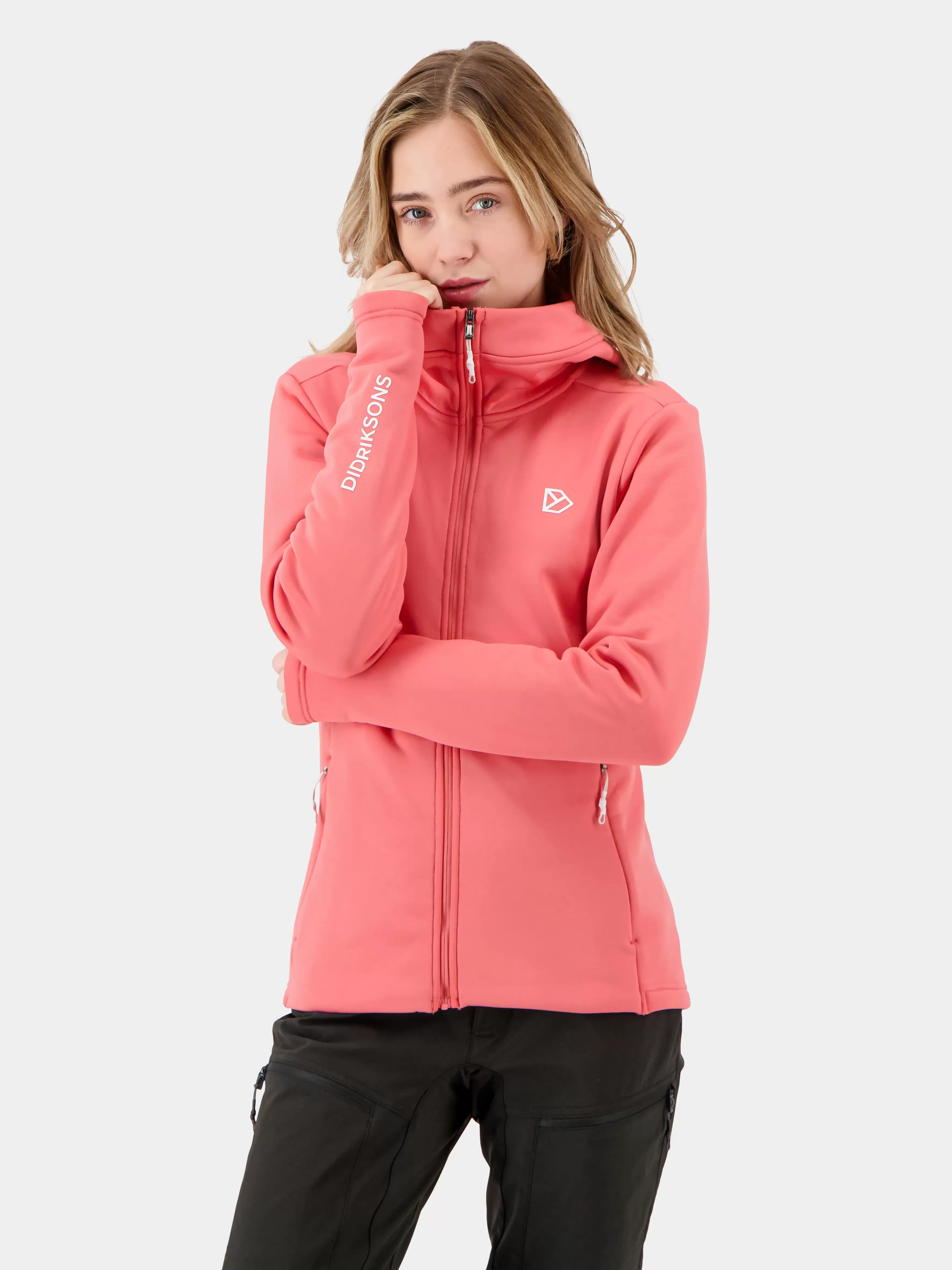 Fleece & Midlayers*Didriksons Anneli Full-Zip Peach Rose