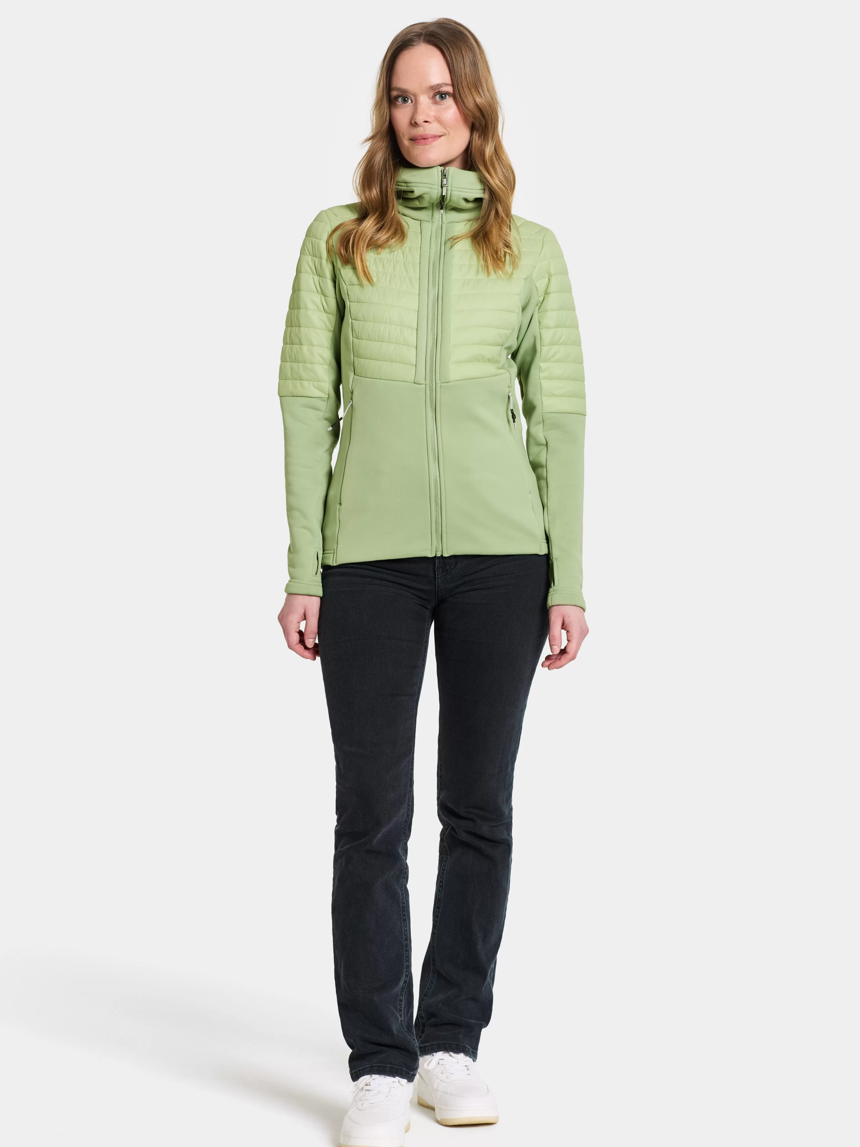 Fleece & Midlayers*Didriksons Annema Full-Zip Soft Green