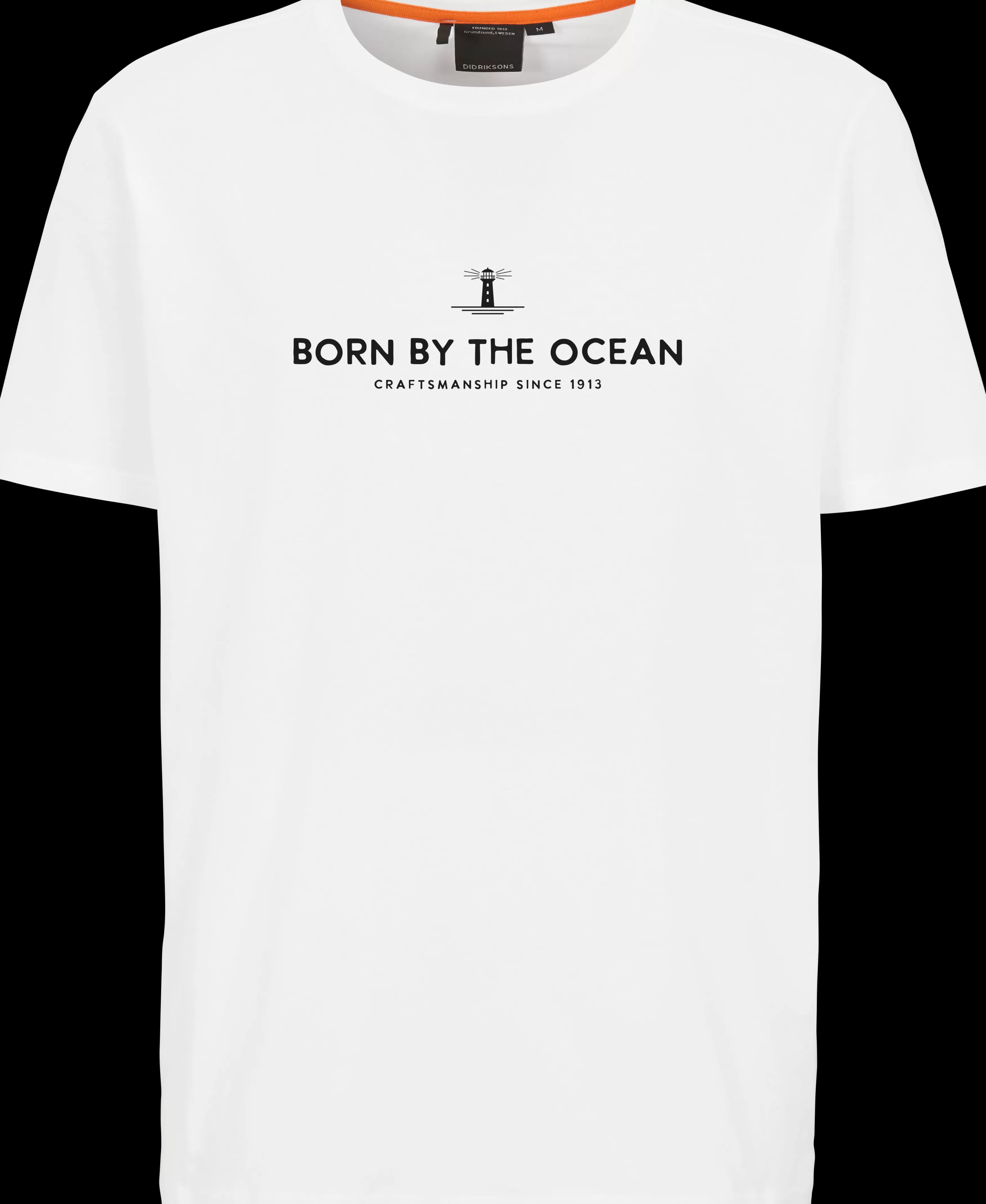 T-Shirts & Polos*Didriksons Born By The Ocean Printed Men's T-Shirt Snow White