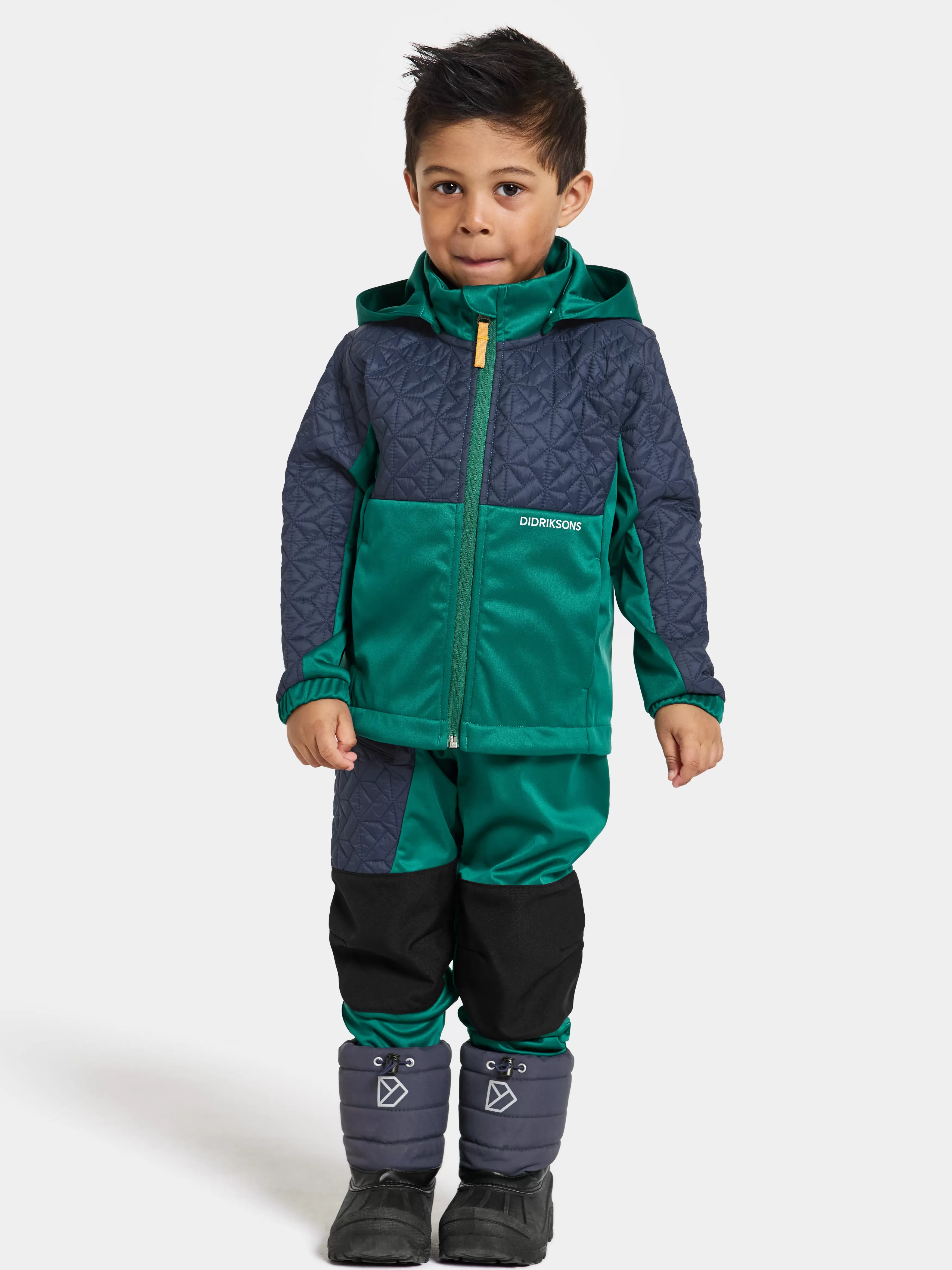 Fleece & Midlayers*Didriksons Briska Kids' Jacket Petrol Green