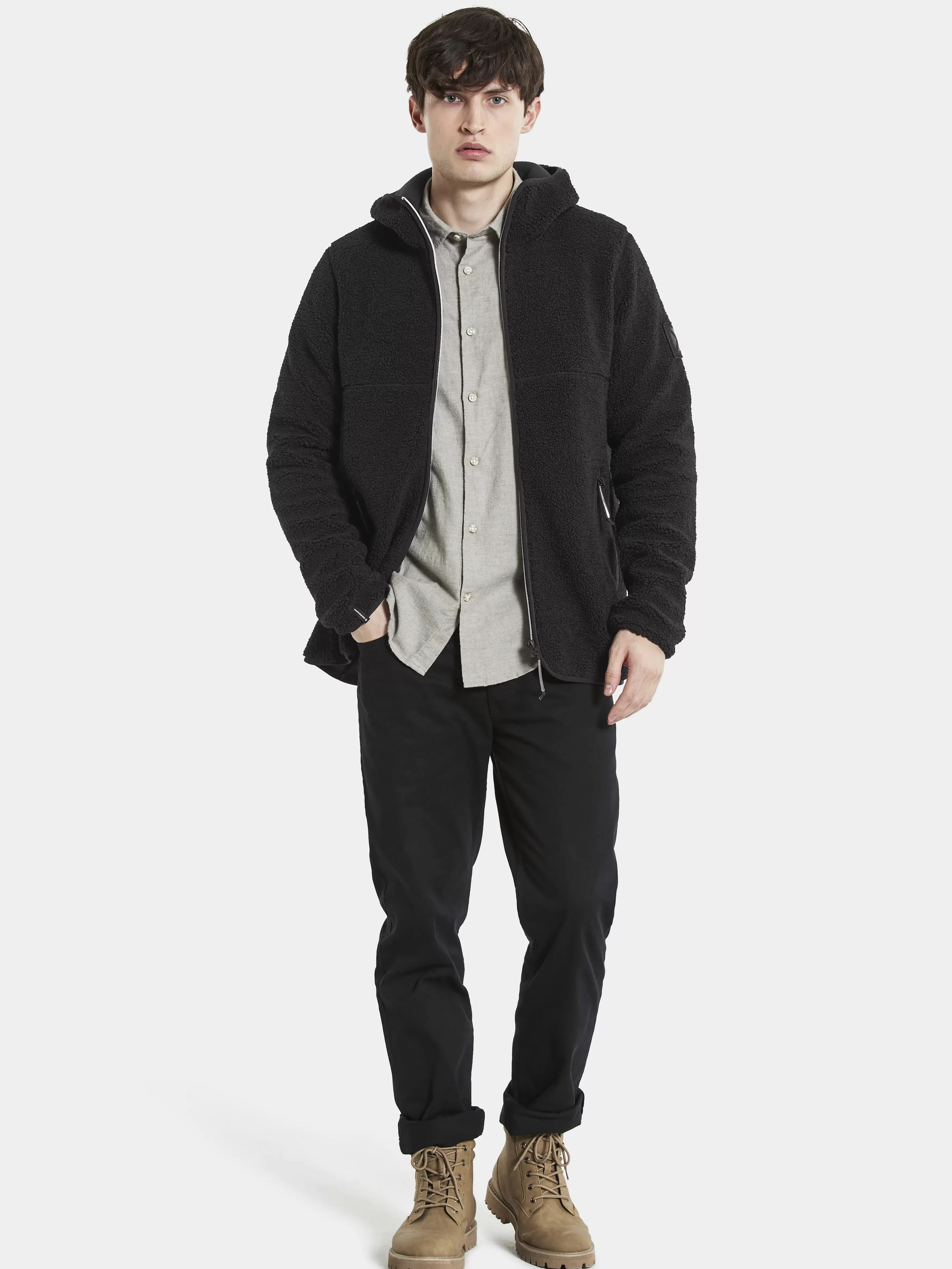 Fleece & Midlayers*Didriksons Bror Full-Zip Black