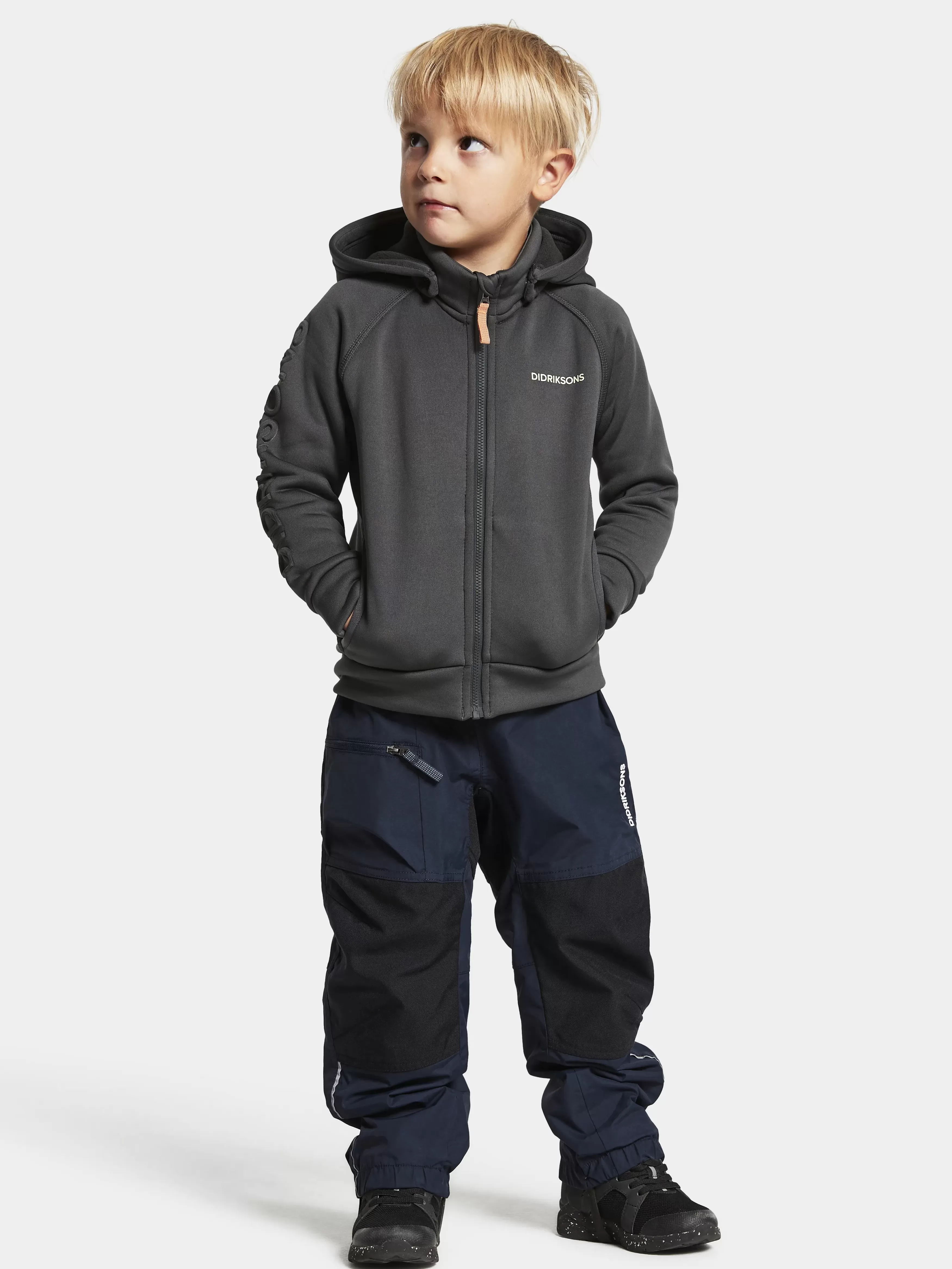 Sweaters & T-Shirts*Didriksons Corin Kids' Full-Zip Coal Black