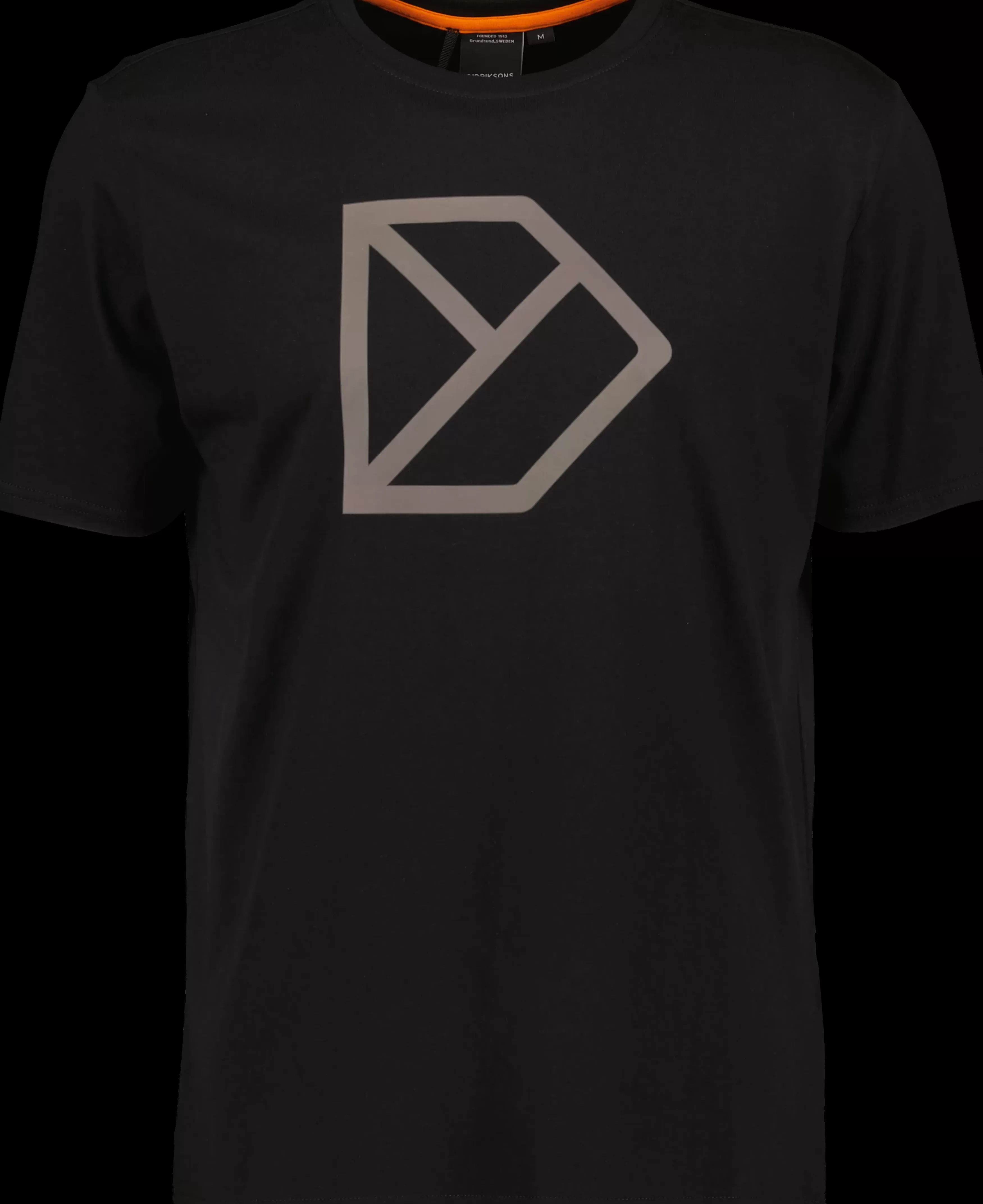 T-Shirts & Polos*Didriksons D-Logo Printed Men's T-Shirt Black