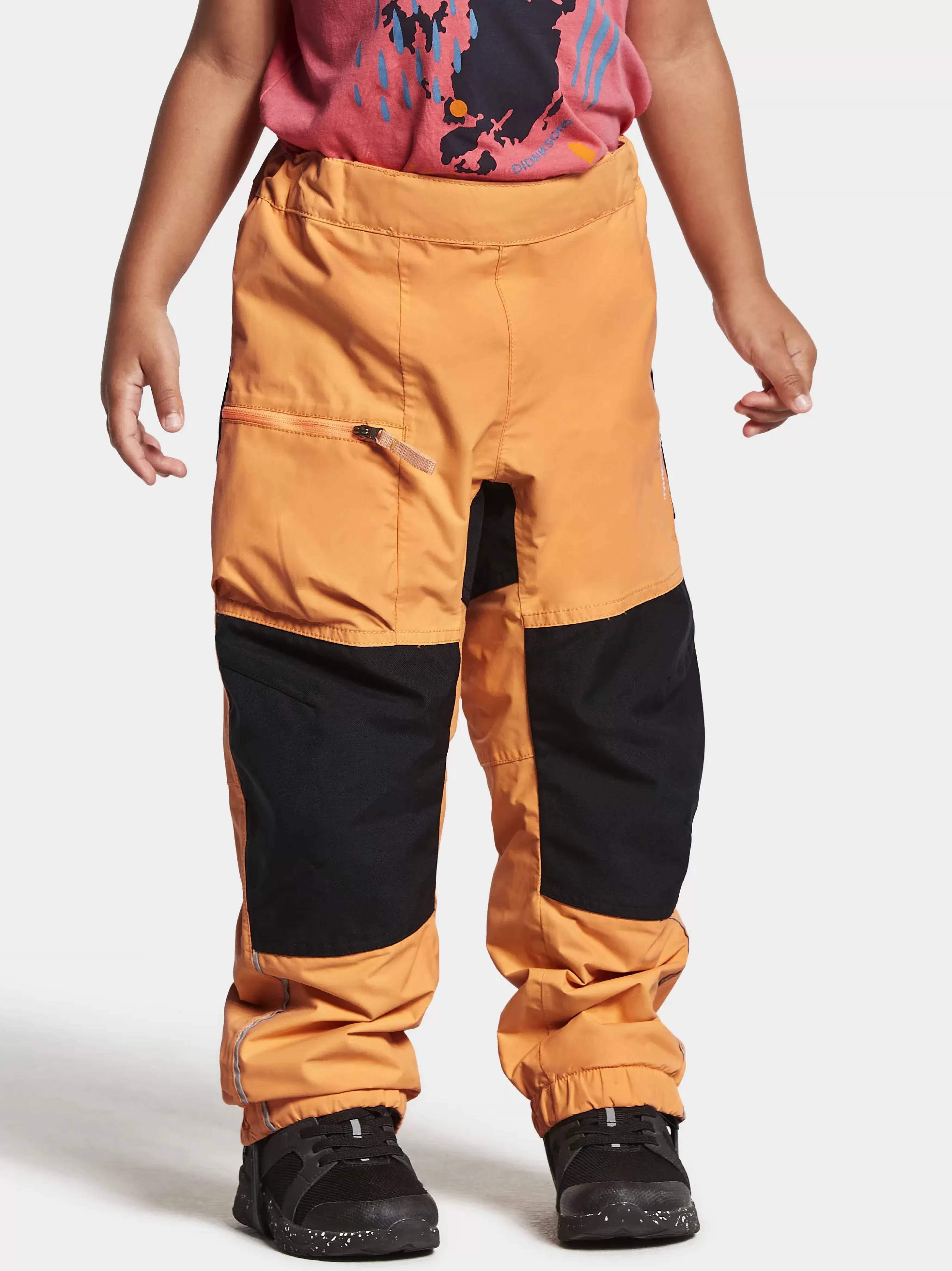 Waterproof Trousers*Didriksons Dusk Kids' Pants Papaya Orange