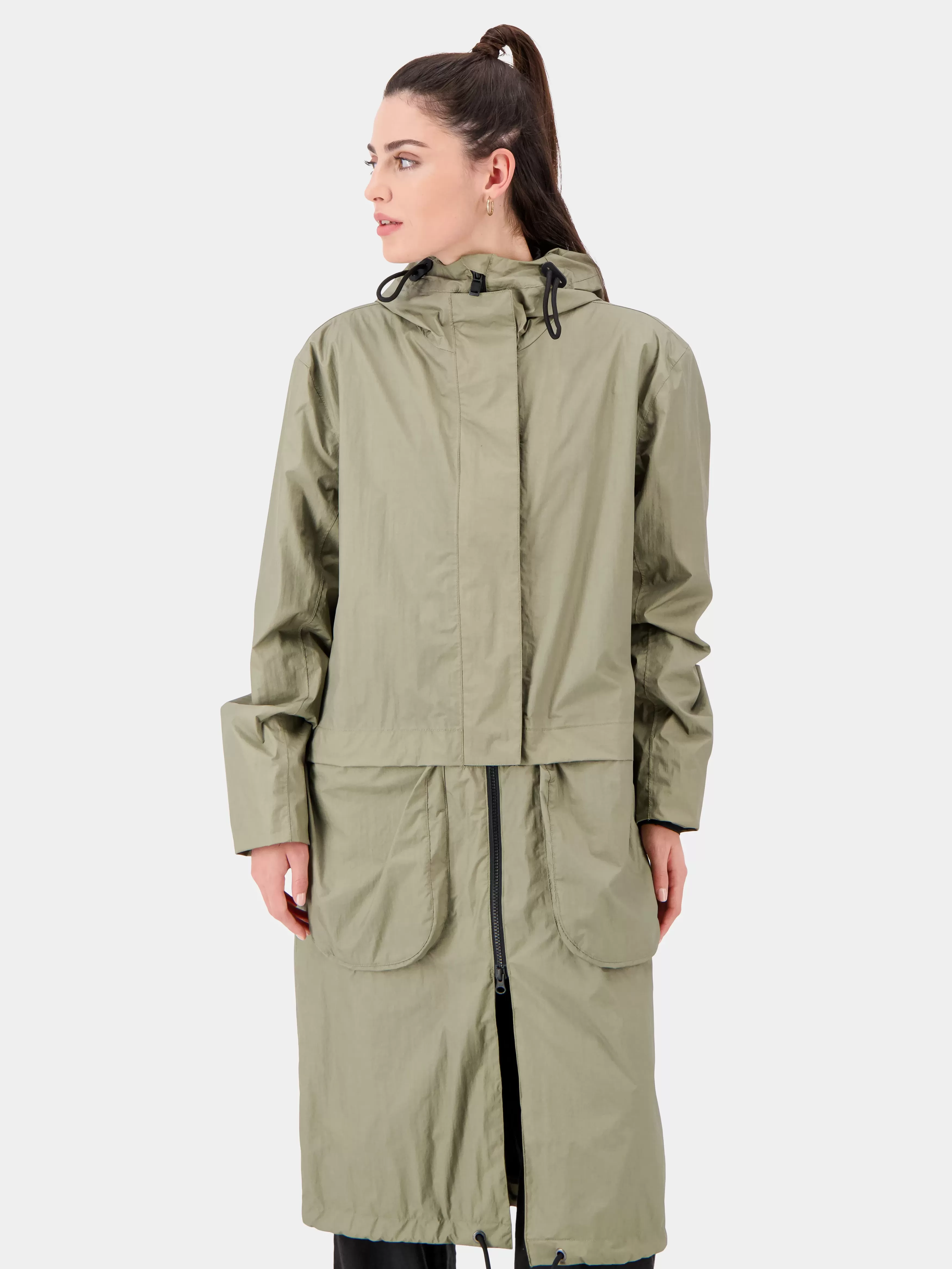 Parkas*Didriksons Edina Parka Long Mistel Green