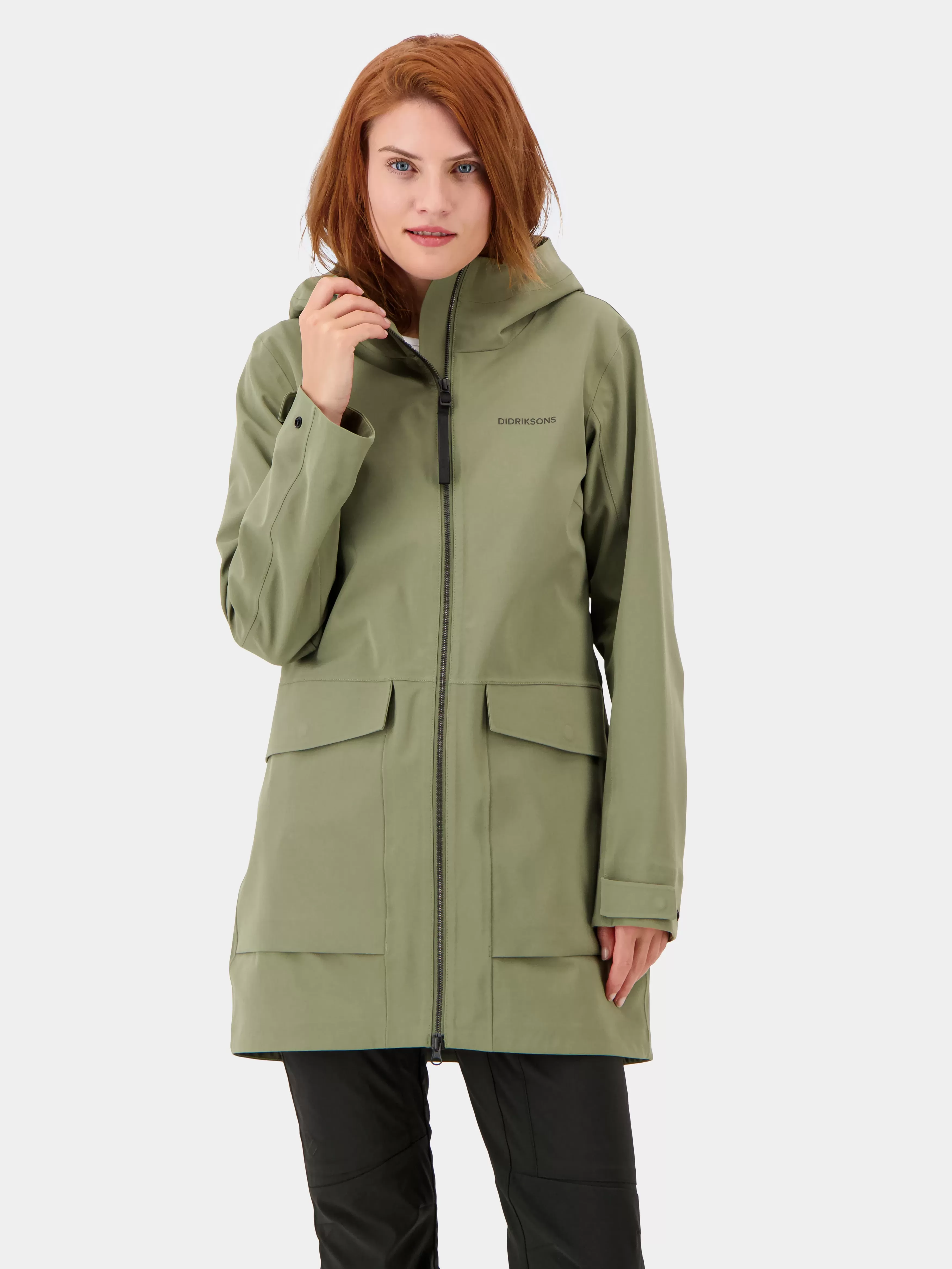 Parkas*Didriksons Fredrika Parka Dusty Olive