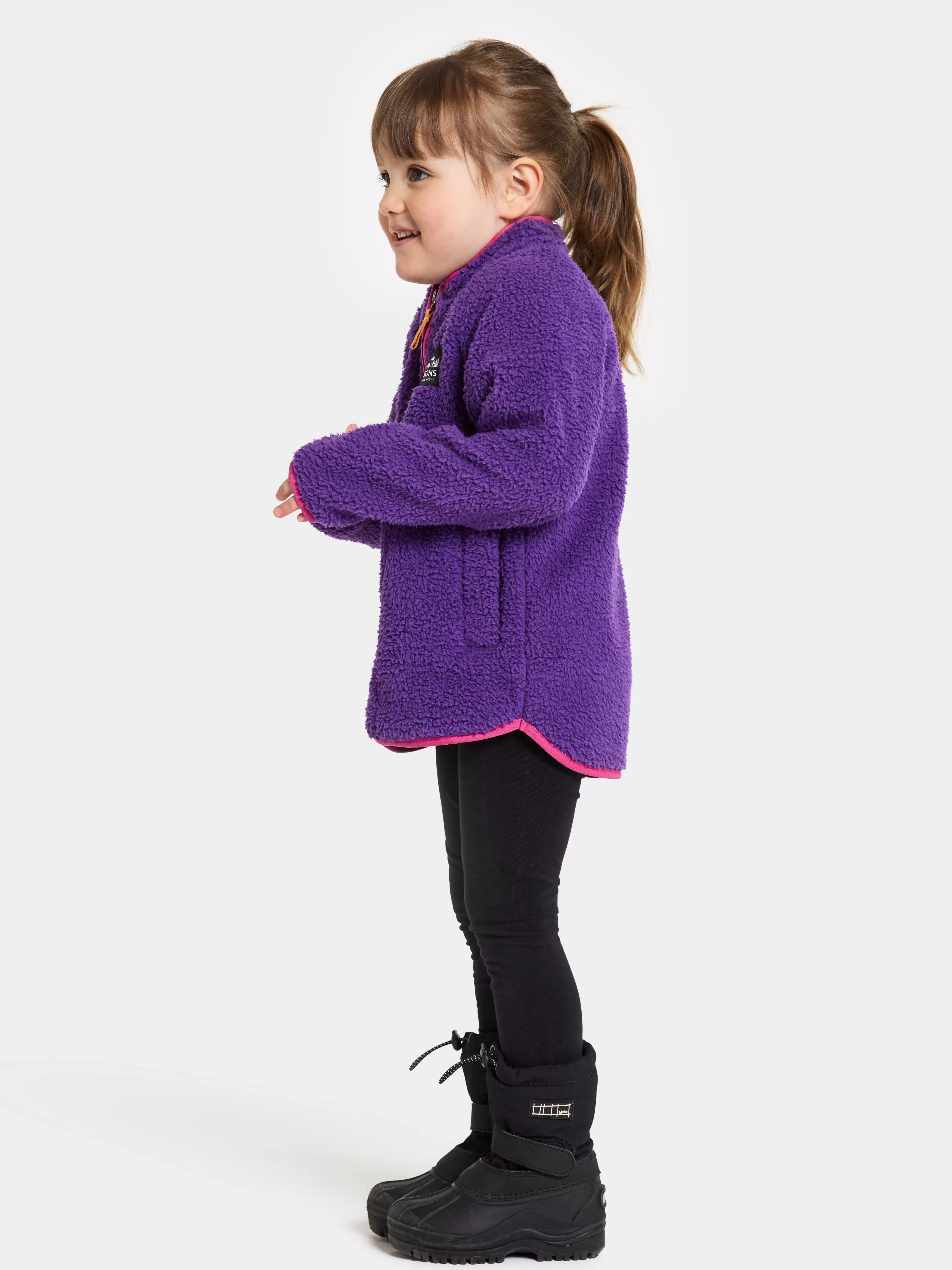 Fleece Jackets & Jumpers*Didriksons Gibbs Kids' Full-Zip Disco Purple