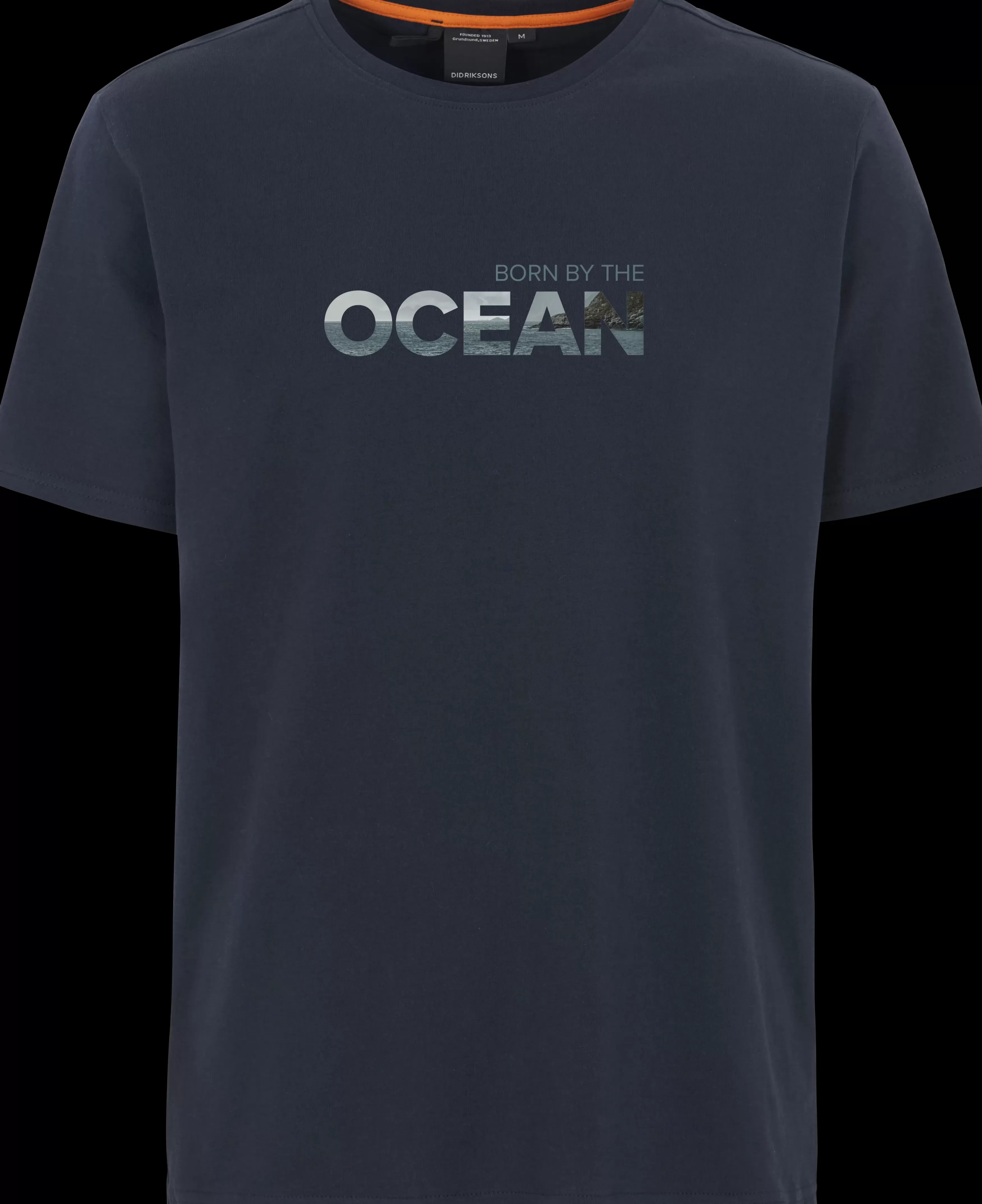 T-Shirts & Polos*Didriksons Harald Men's T-Shirt Ocean Dark Night Blue