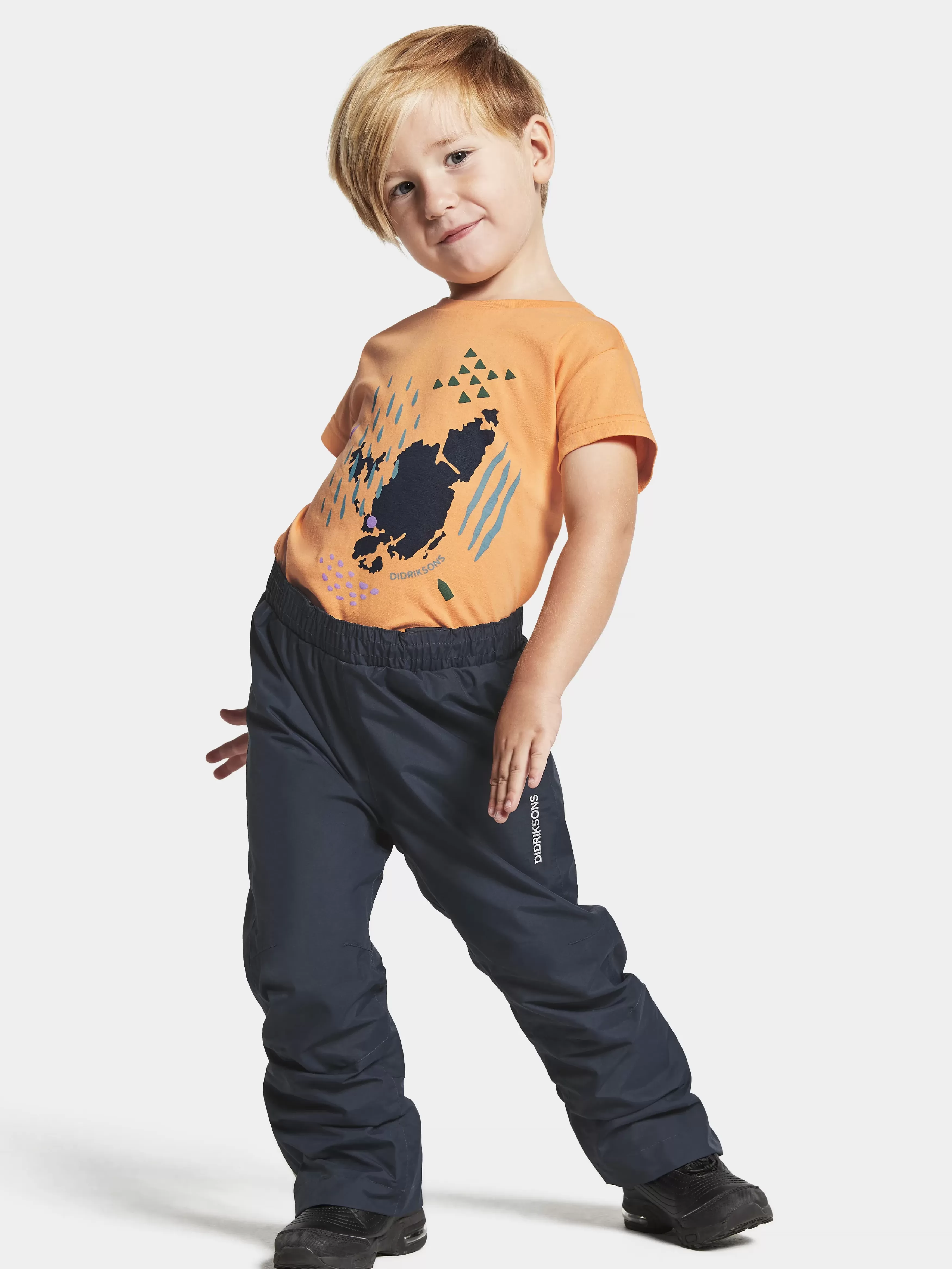 Waterproof Trousers*Didriksons Idur Kids' Pants Navy