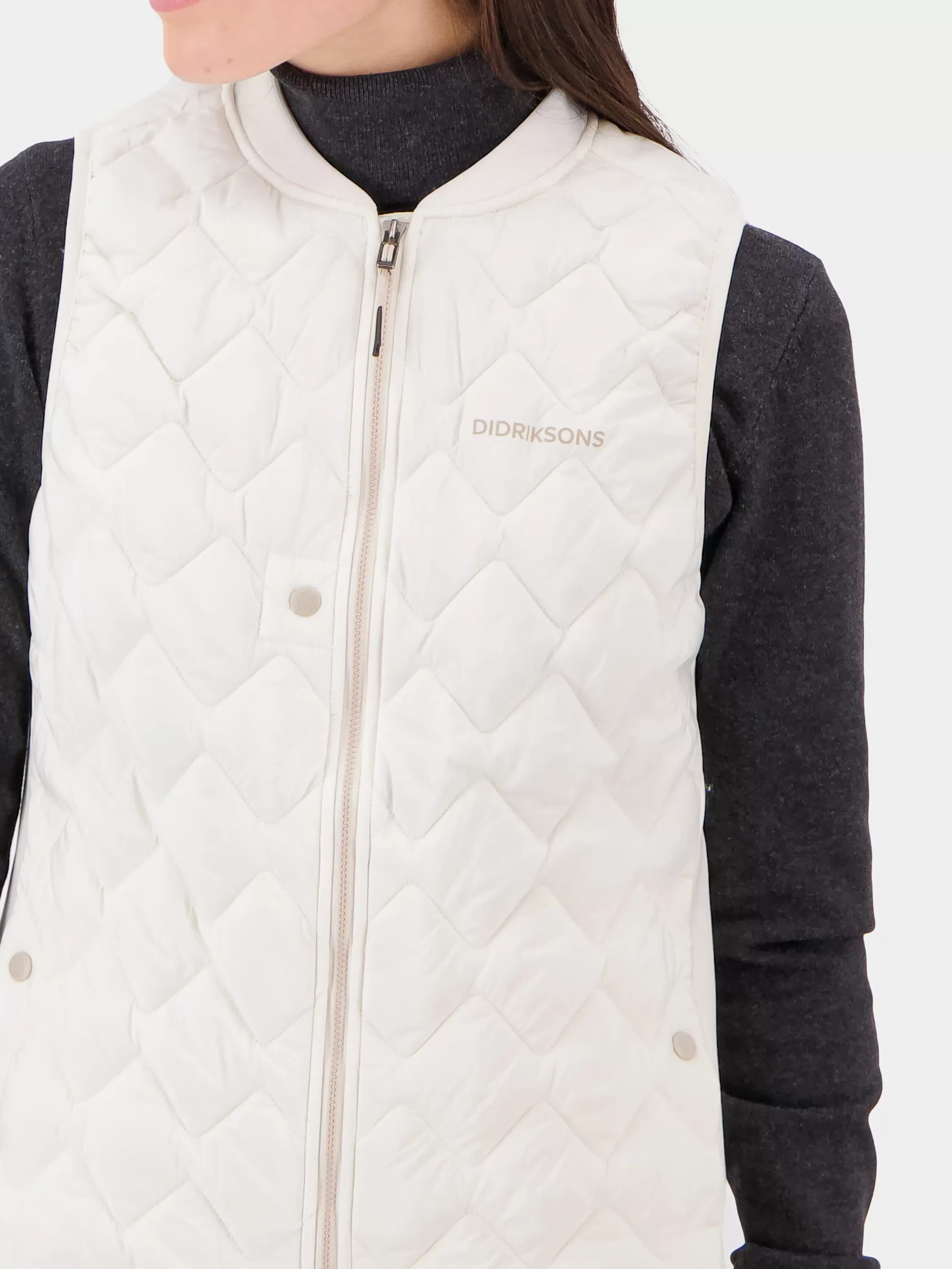 Vests*Didriksons Joline Vest Cream White