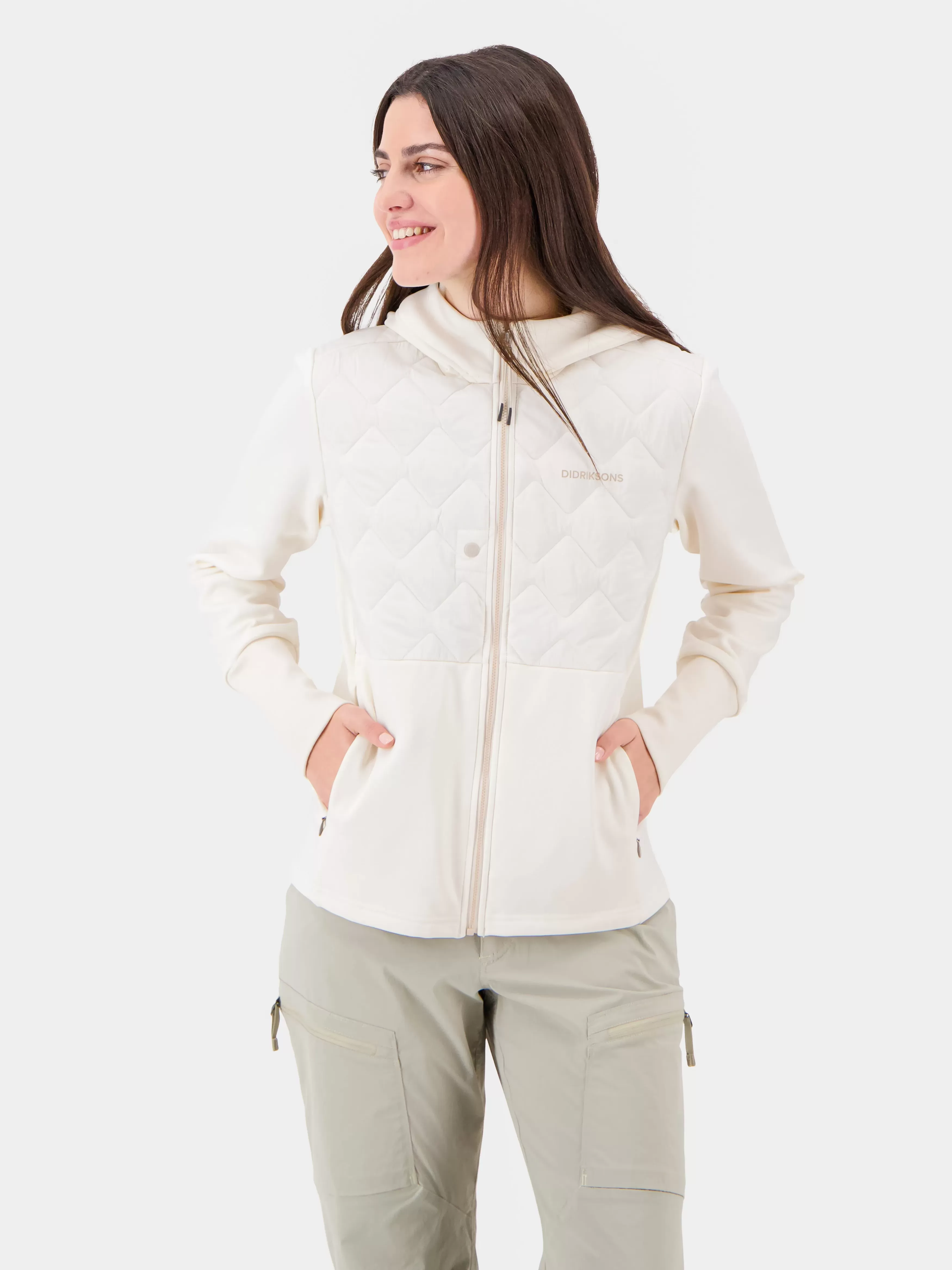 Fleece & Midlayers*Didriksons Junis Full-Zip Cream White