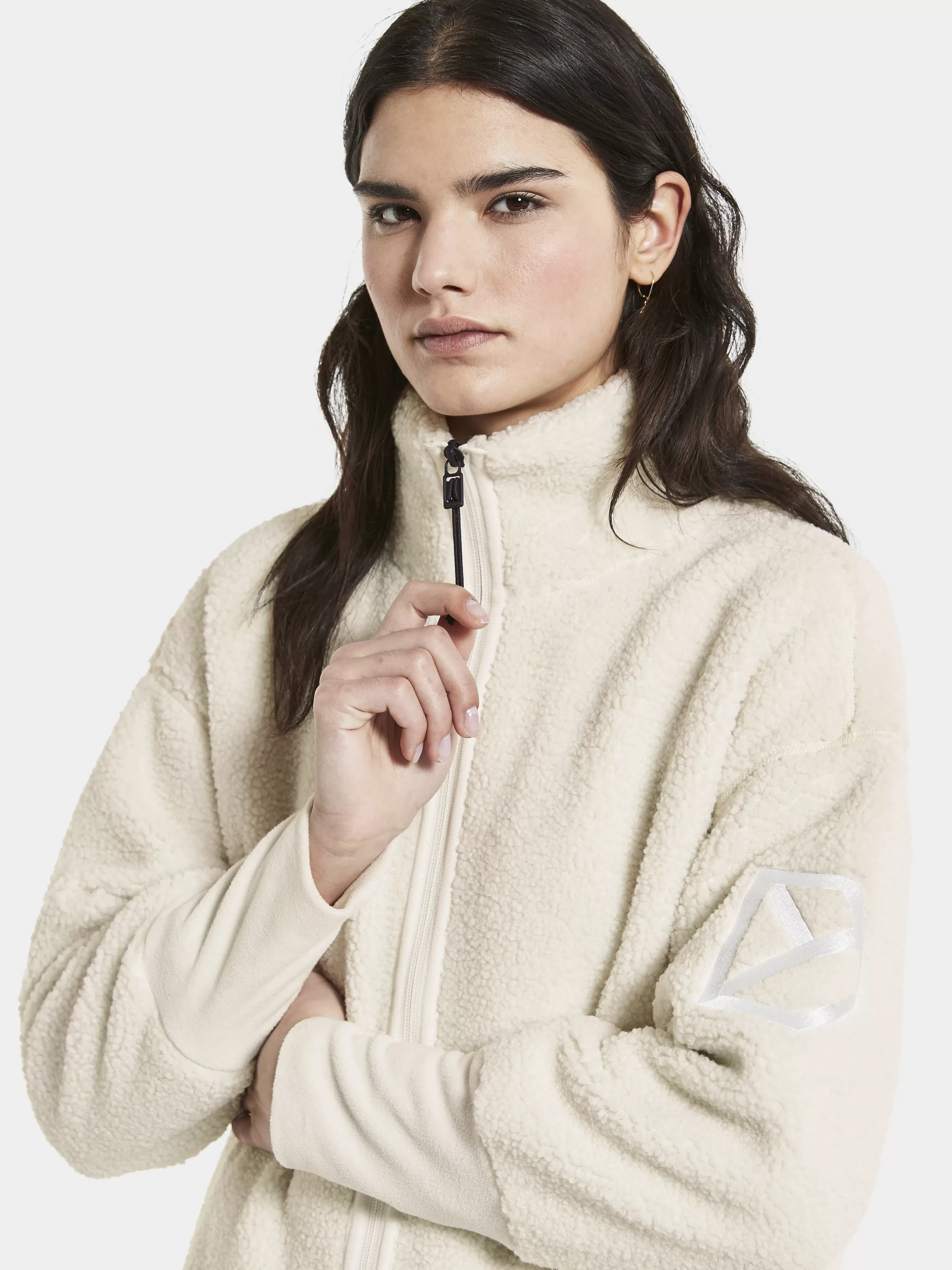 Fleece & Midlayers*Didriksons Mella Full-Zip White Foam