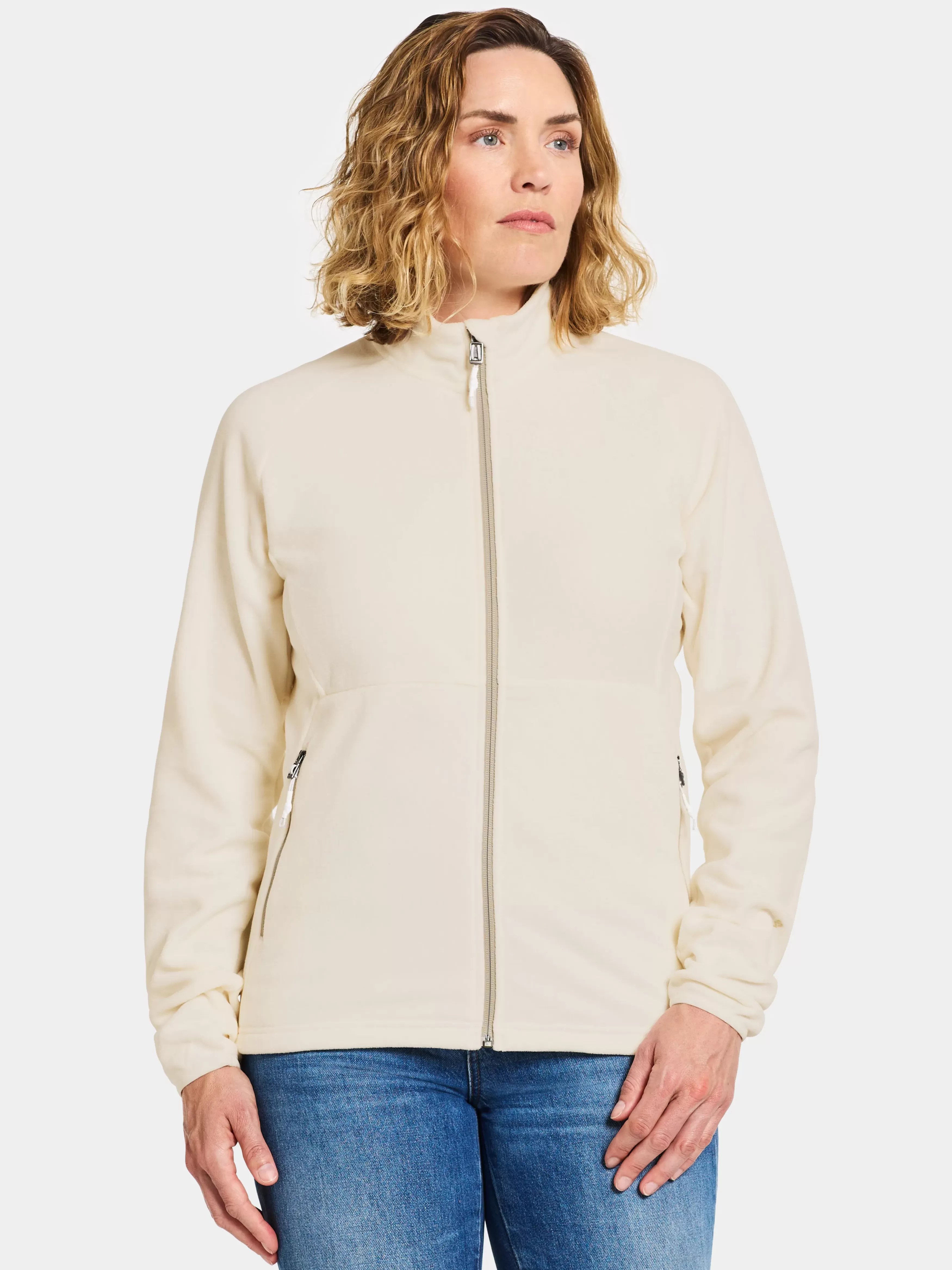 Fleece & Midlayers*Didriksons Monte Full-Zip Shell White