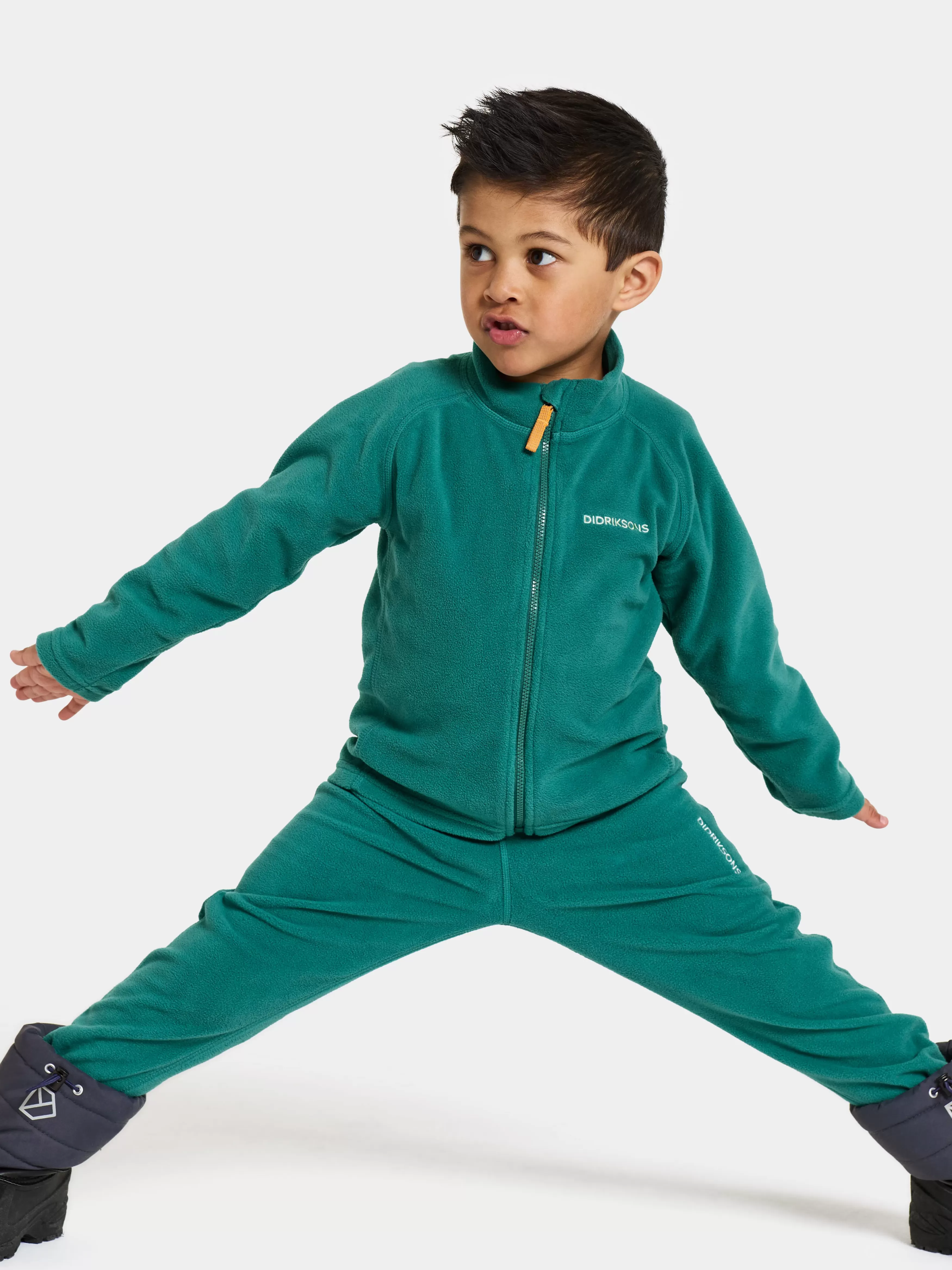 Fleece Jackets & Jumpers*Didriksons Monte Kids' Full-Zip Petrol Green