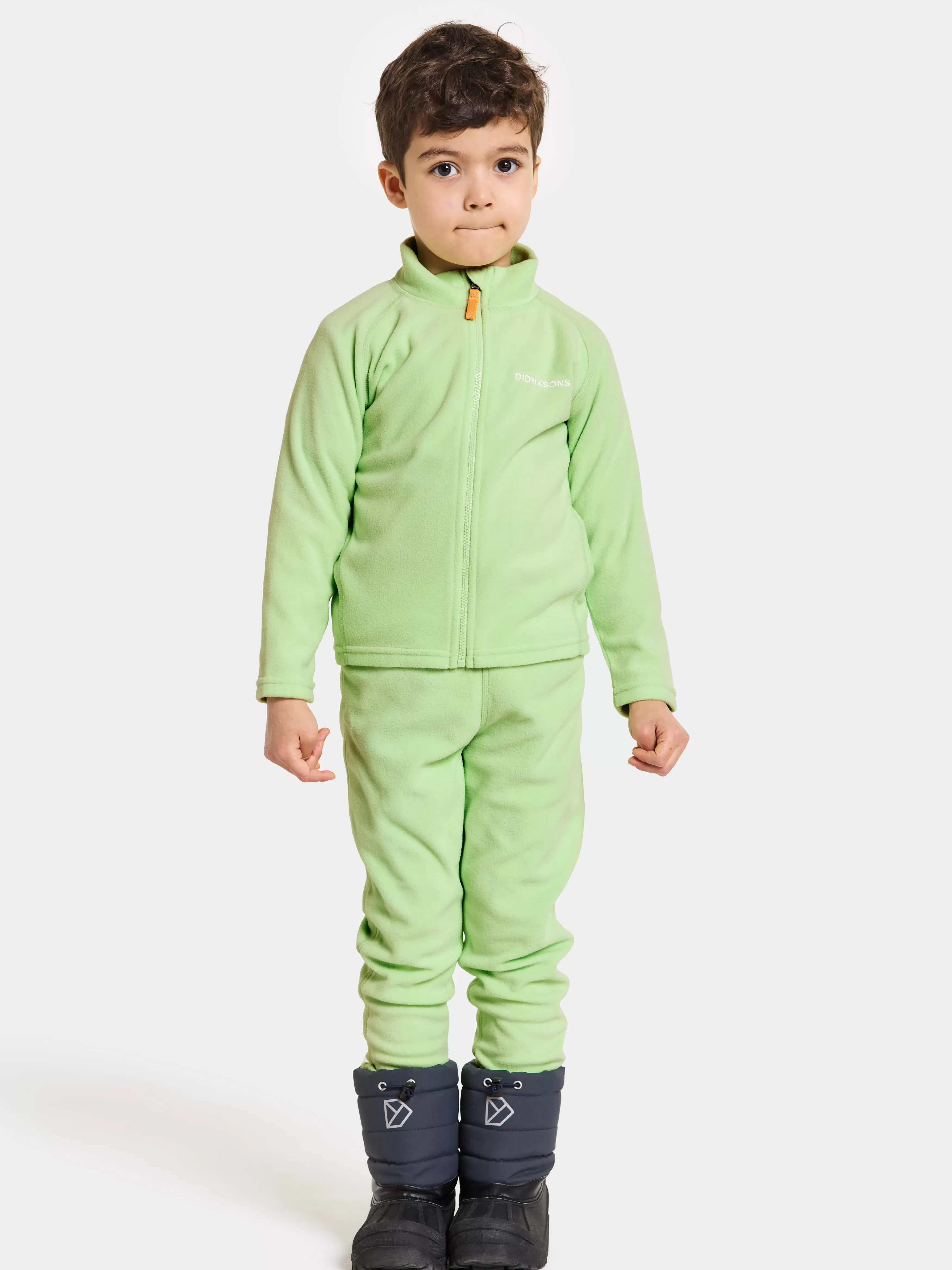 Fleece Jackets & Jumpers*Didriksons Monte Kids' Full-Zip Pale Green