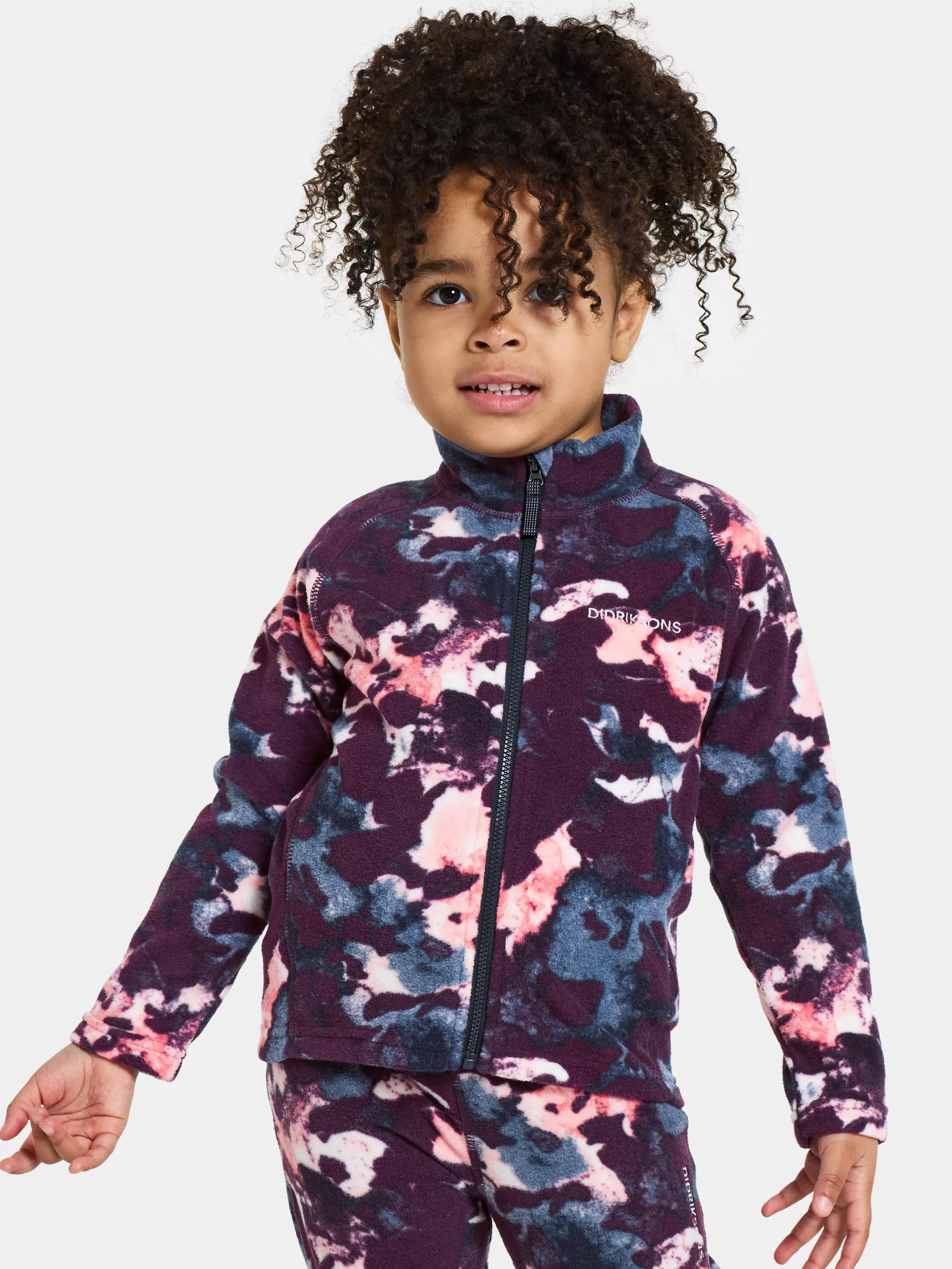 Fleece Jackets & Jumpers*Didriksons Monte Kids' Full-Zip Printed Salt Purple