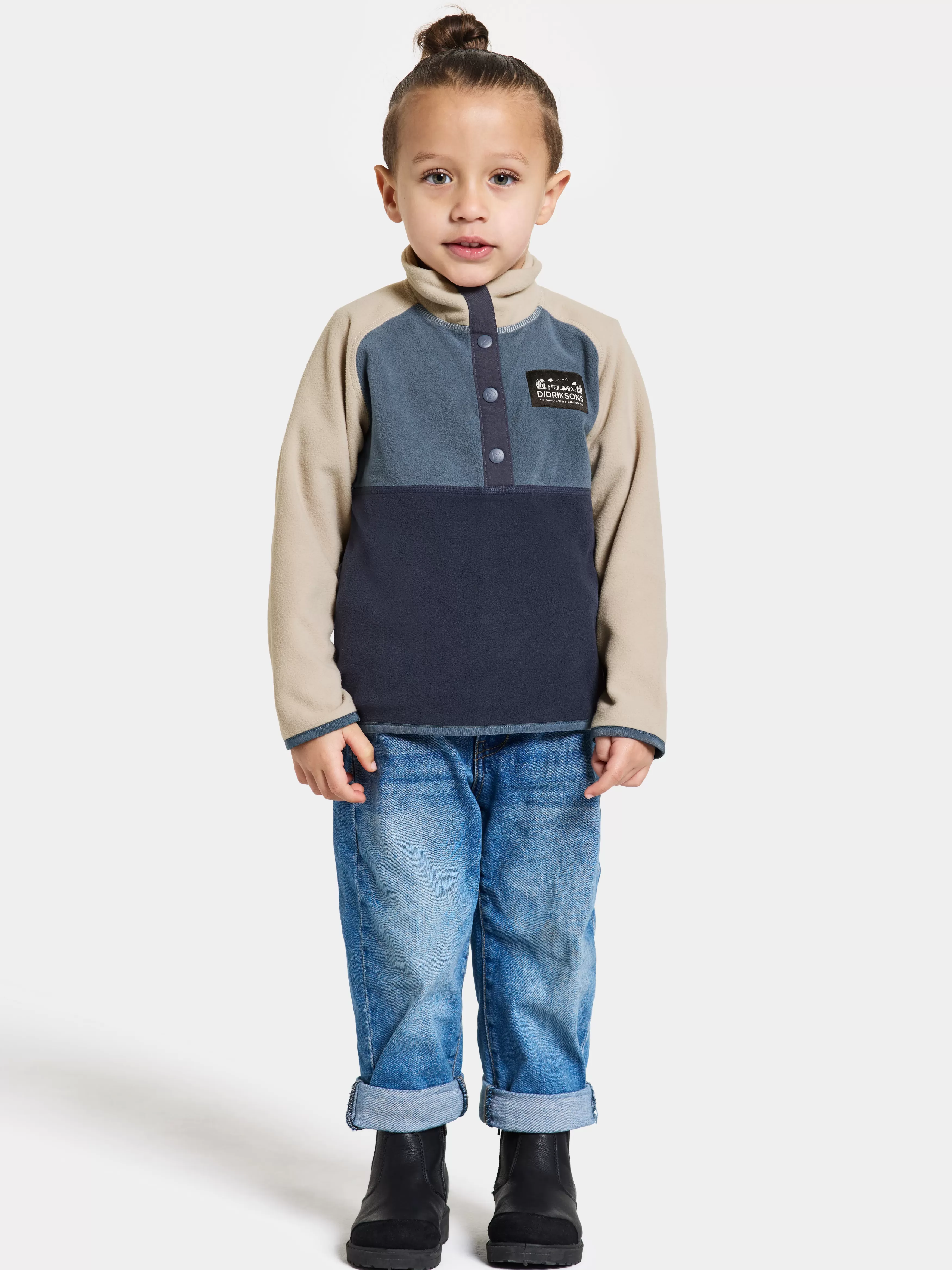 Fleece Jackets & Jumpers*Didriksons Monte Kids' Half Button Navy