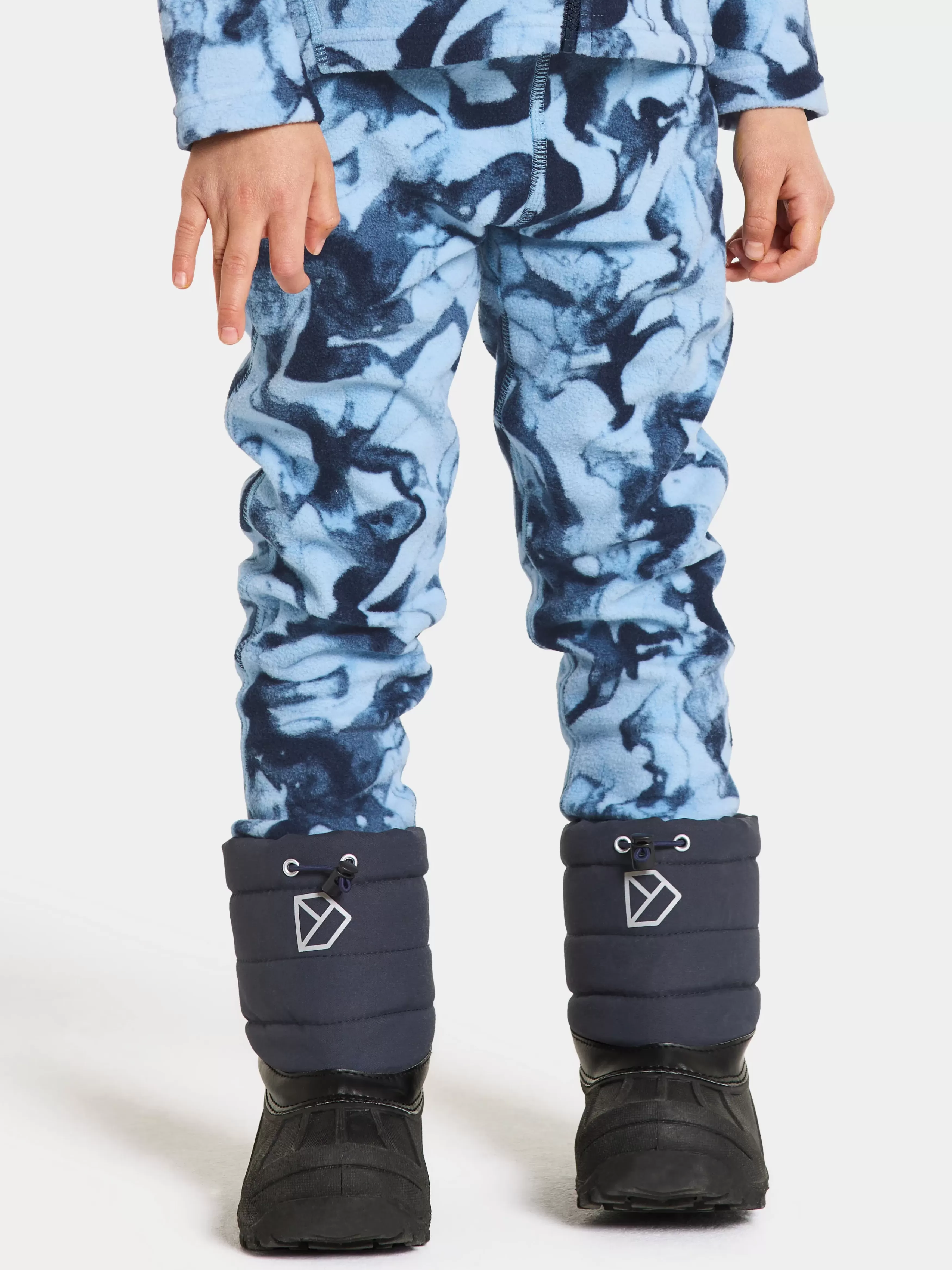 Fleece Trousers & Pants*Didriksons Monte Kids' Pants Printed Salt Dk Blue