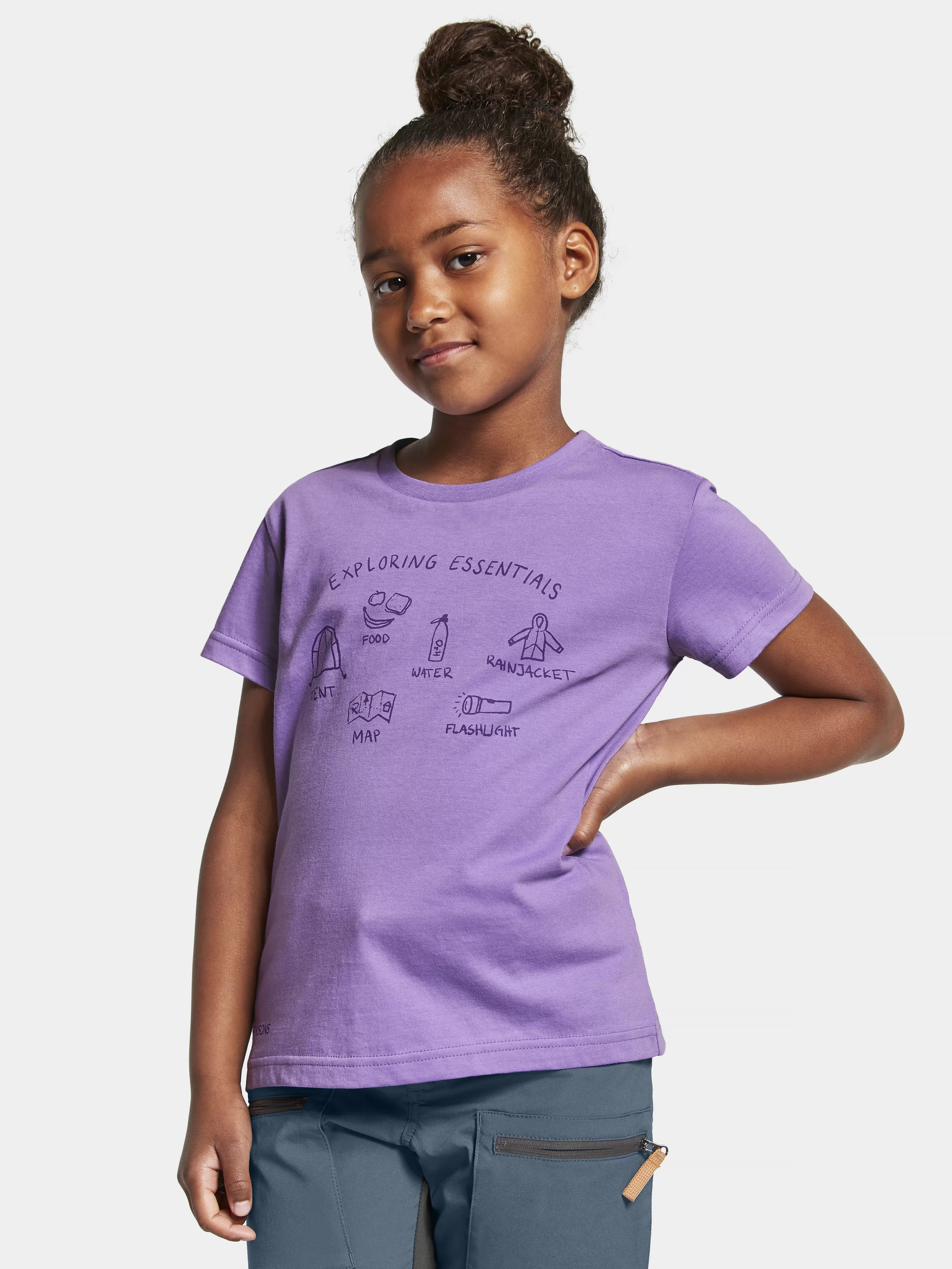 Sweaters & T-Shirts*Didriksons Mynta Kids' Logo T-Shirt Jacaranda Purple