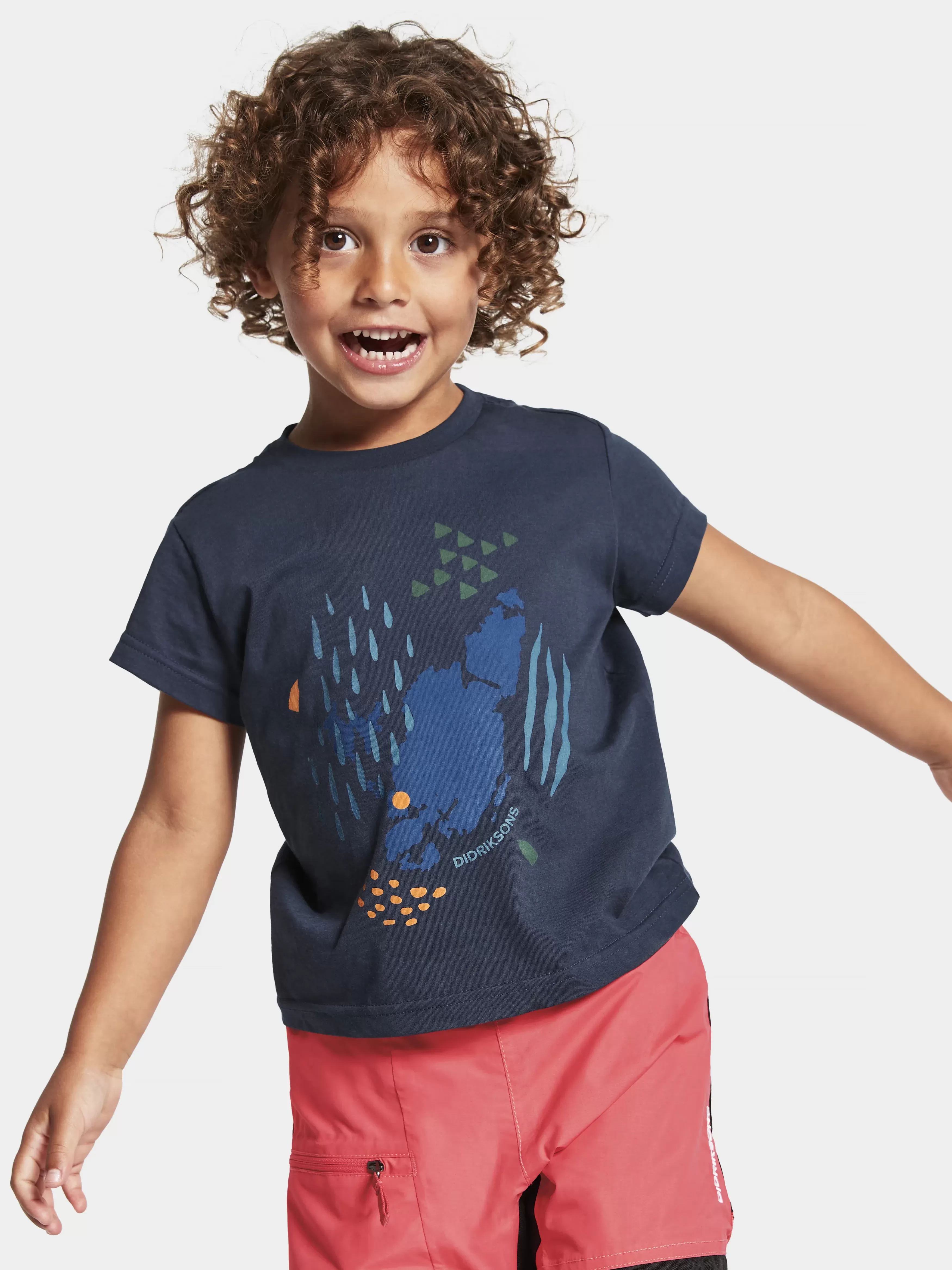 Sweaters & T-Shirts*Didriksons Mynta Kids' Logo T-Shirt Navy