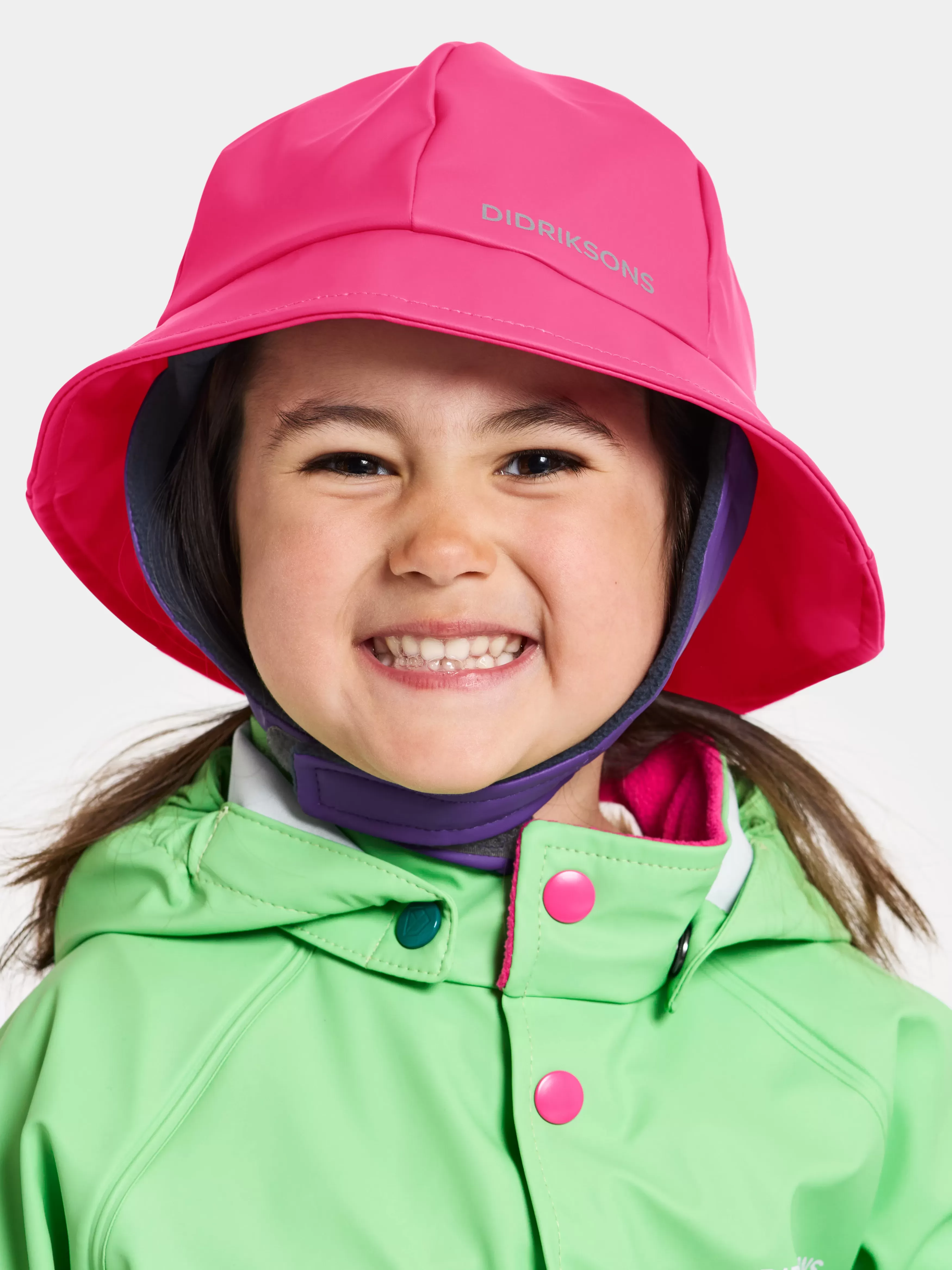 Waterproof Hats*Didriksons Northwest Kids' Hat Galon® True Pink