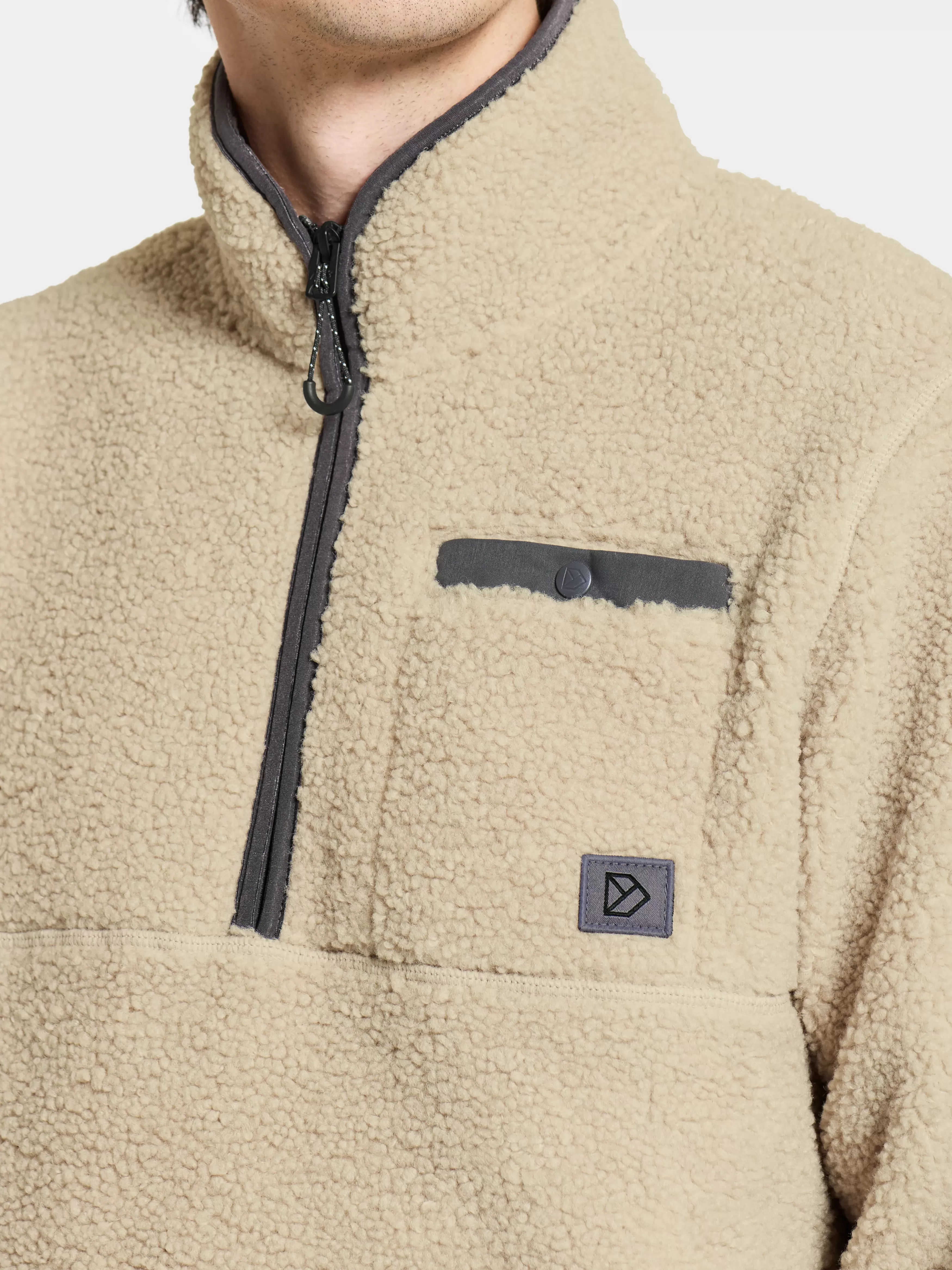 Fleece & Midlayers*Didriksons Phoenix Men's Halfzip Clay Beige