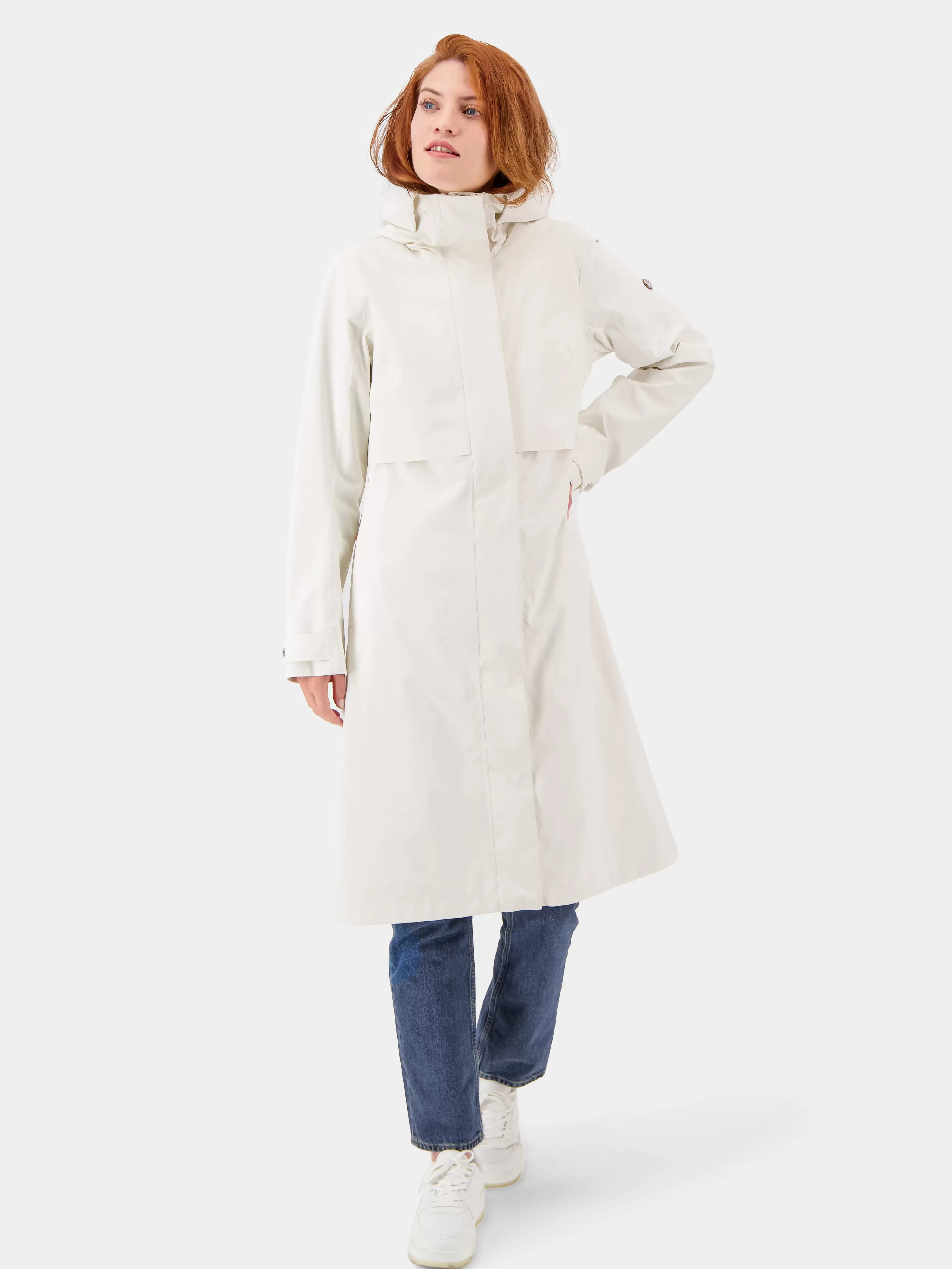 Parkas*Didriksons Sonja Parka Long White Foam