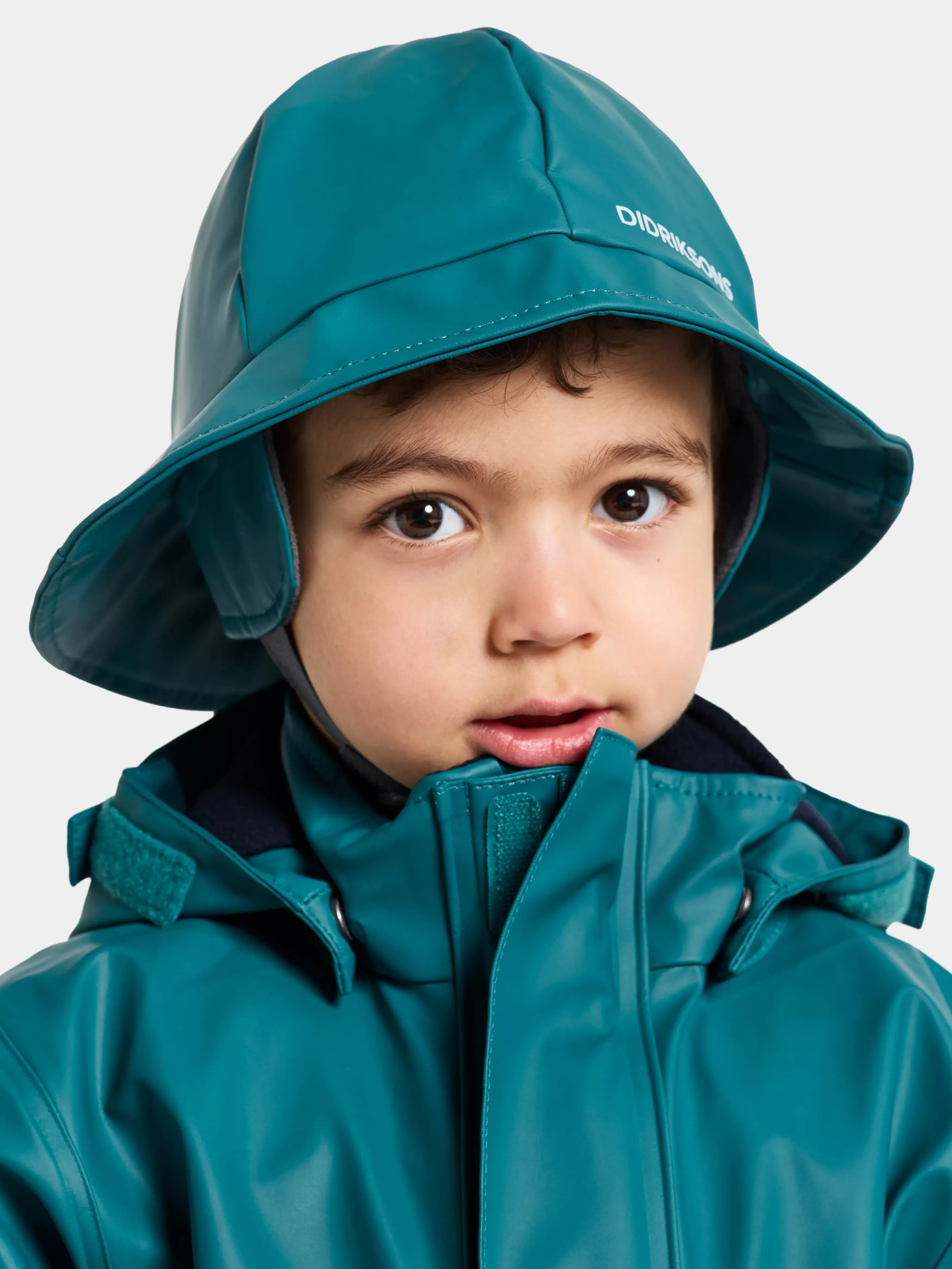 Waterproof Hats*Didriksons Southwest Kids' Galon® Petrol Green