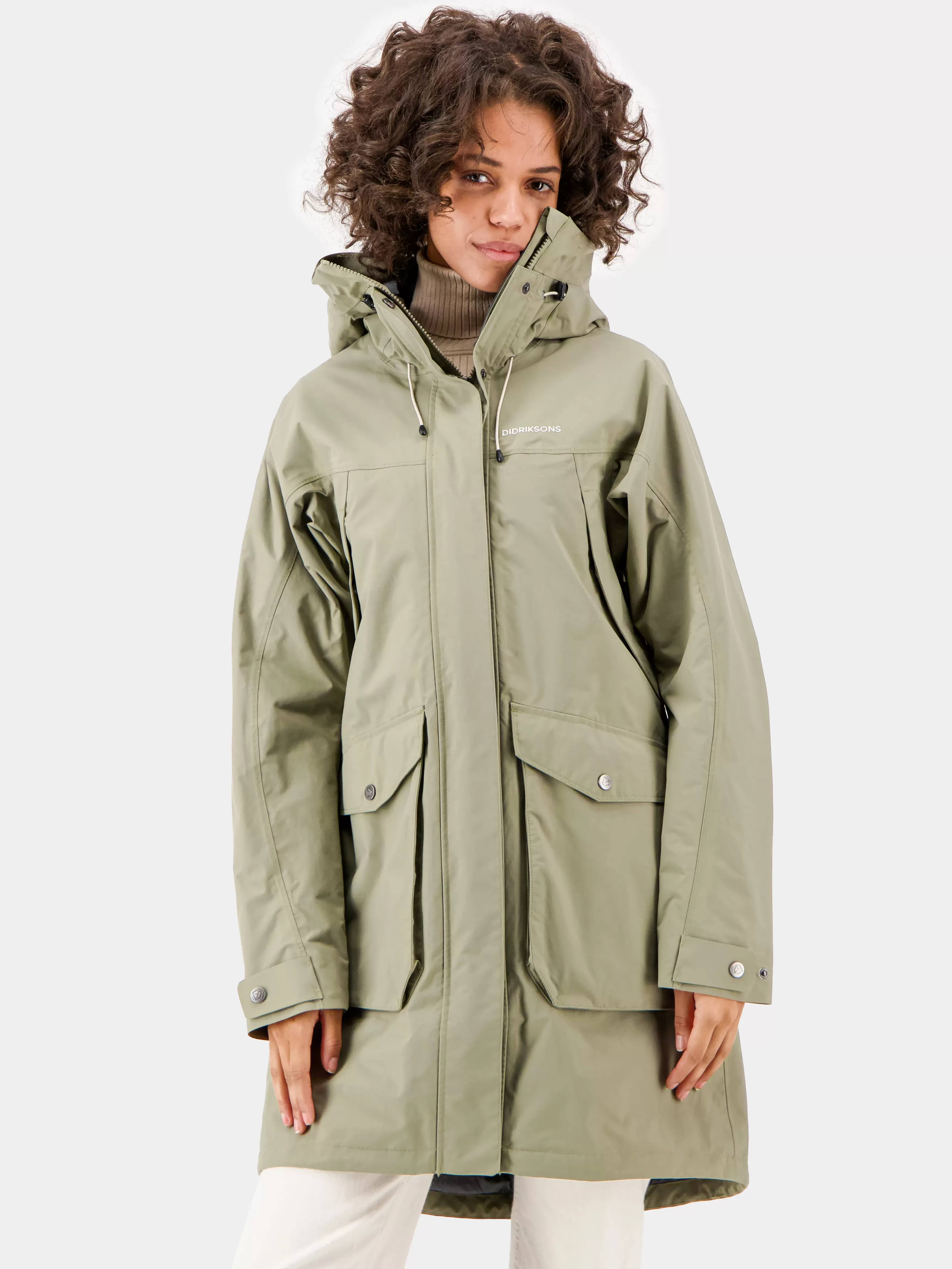 Parkas*Didriksons Thelma Parka Mistel Green