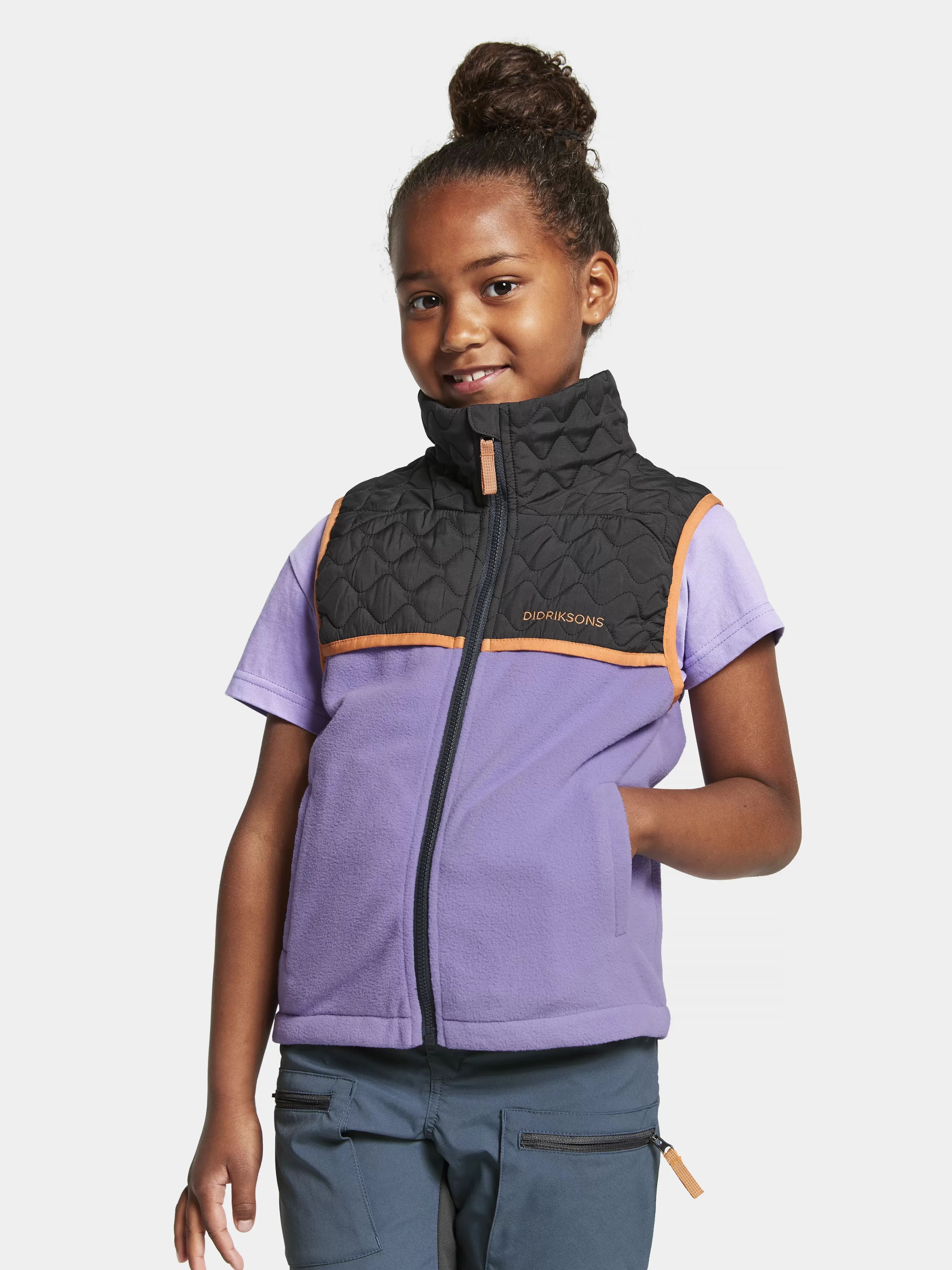 Vests*Didriksons Tistel Kids' Vest Jacaranda Purple