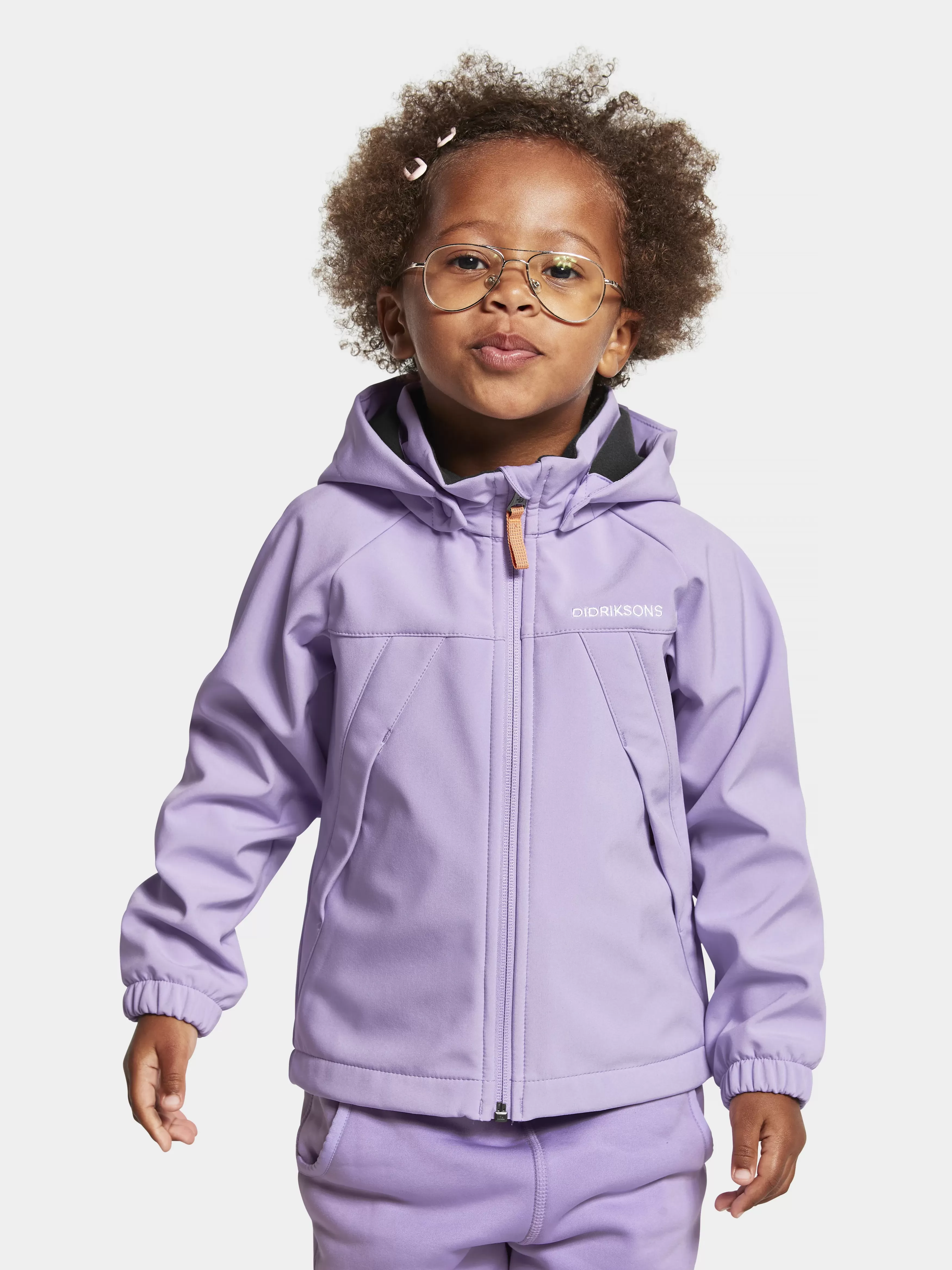 Softshell Jackets*Didriksons Troel Kids' Jacket Digital Purple