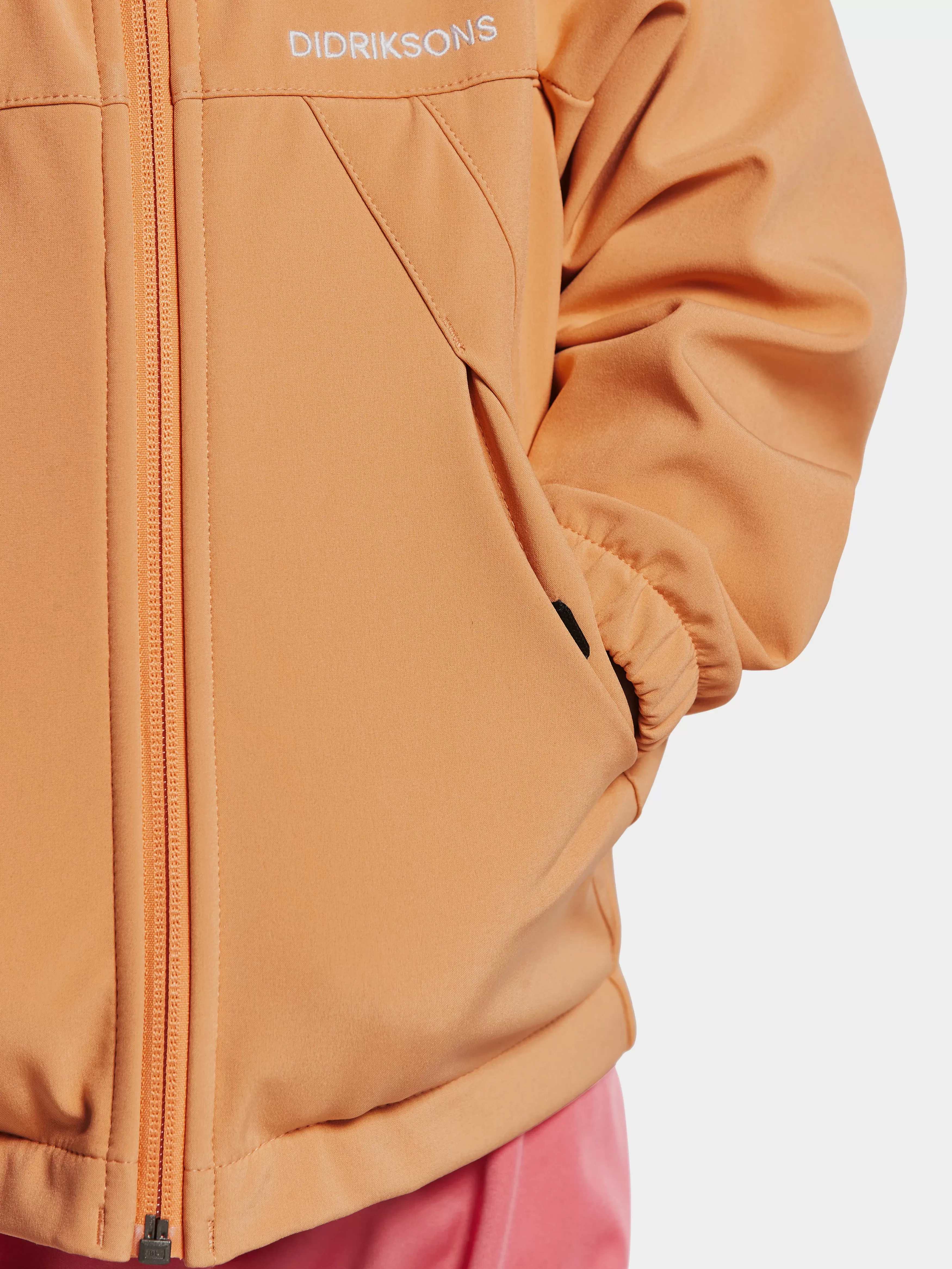 Softshell Jackets*Didriksons Troel Kids' Jacket Papaya Orange