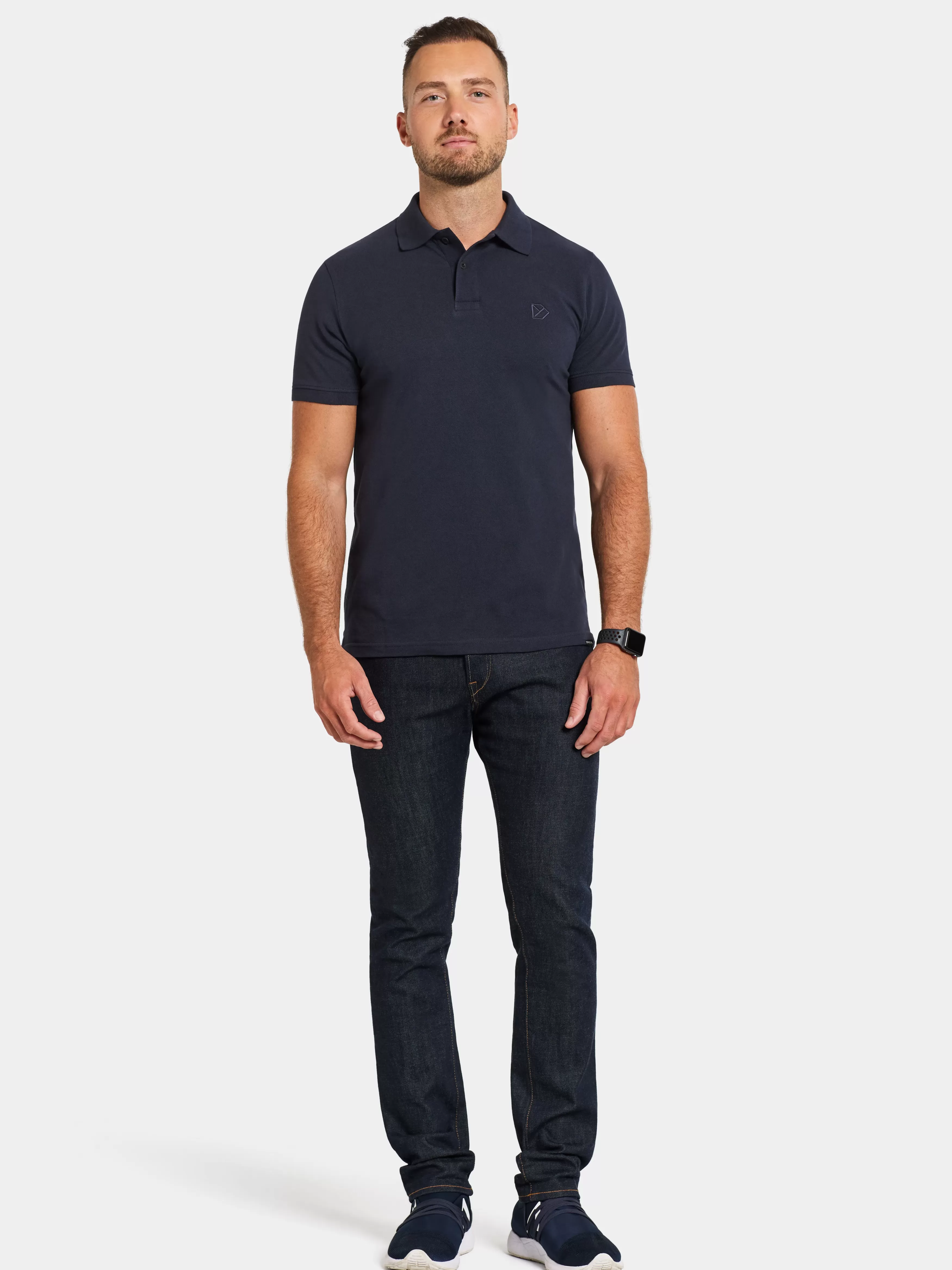 T-Shirts & Polos*Didriksons Ville Polo Dark Night Blue