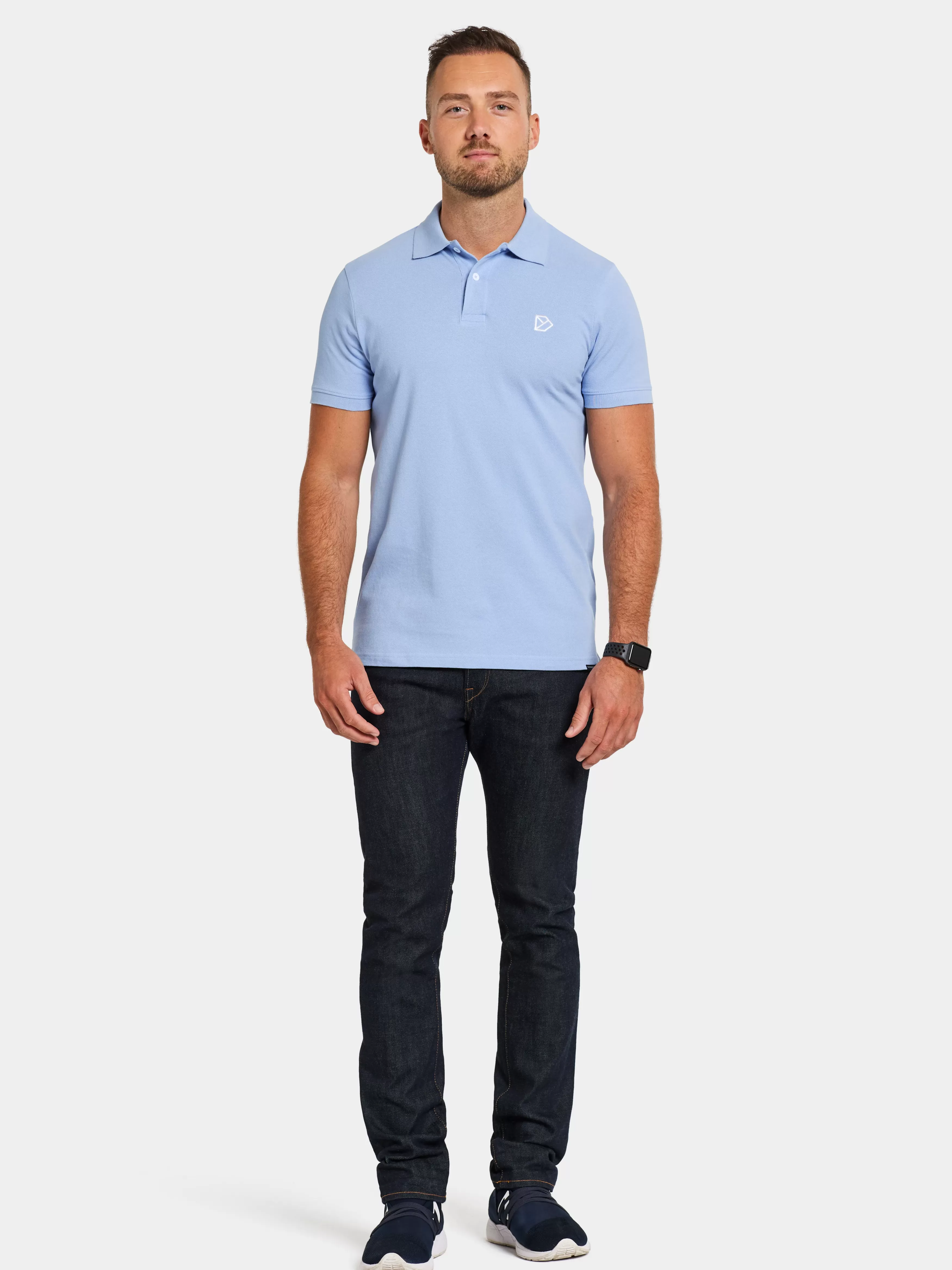 T-Shirts & Polos*Didriksons Ville Polo Sea Blue