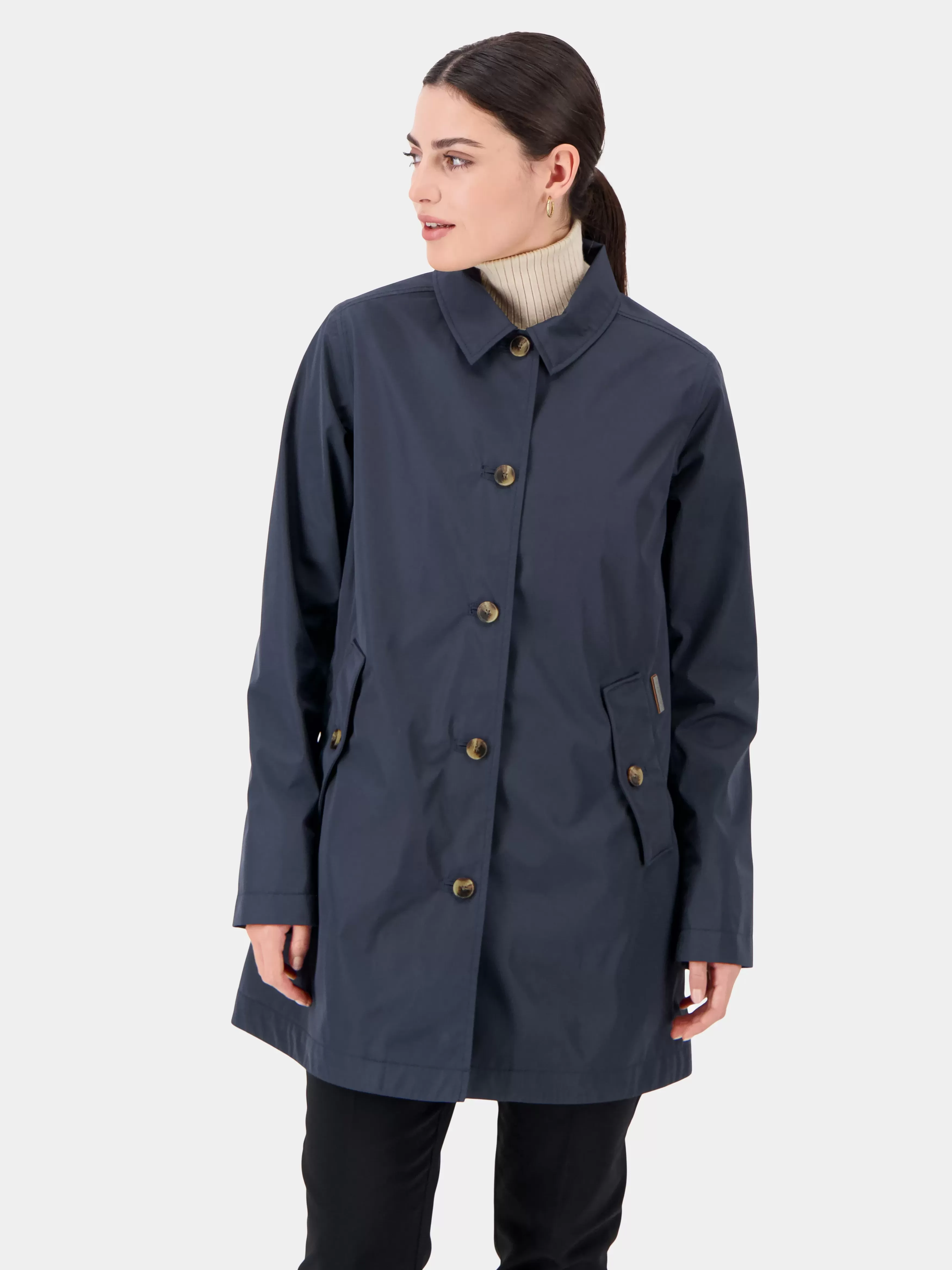 Trenchcoats*Didriksons Vivianne Coat Dark Night Blue